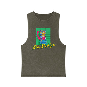 BadBrooklyn Retro Payphone Stonewash Tank