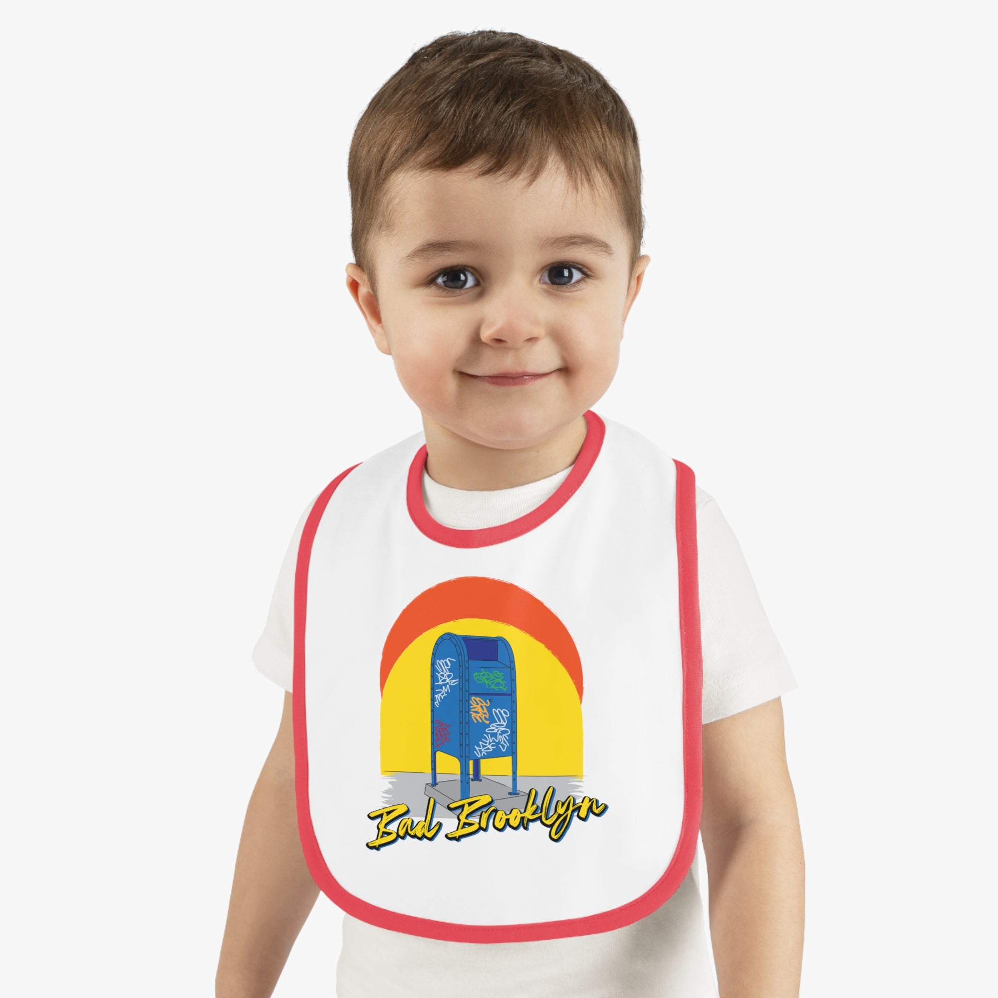 BadBrooklyn Mailbox Graffiti Baby Bib