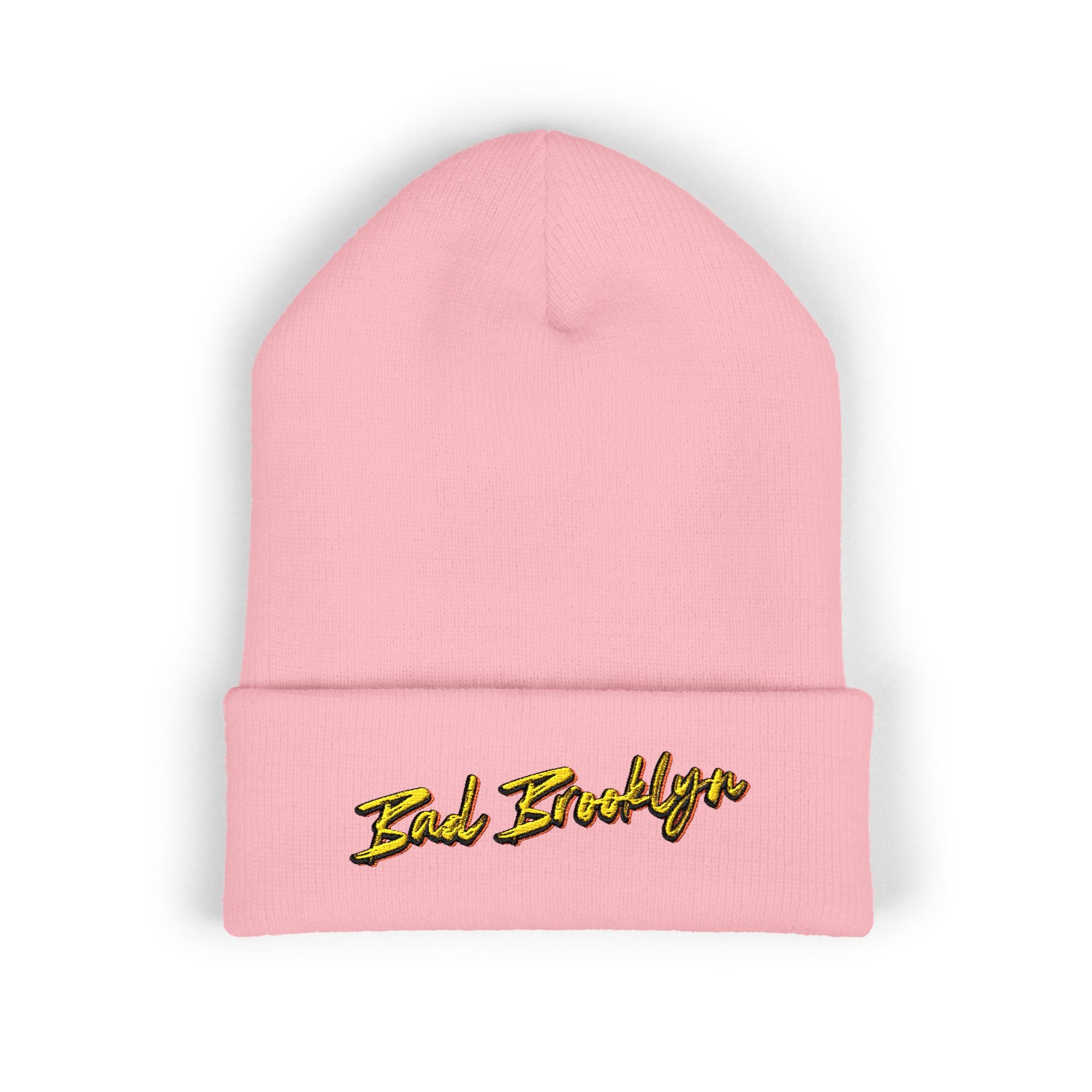 BadBrooklyn Bold Classic Embroidered Knit Beanie