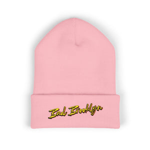 BadBrooklyn Bold Classic Embroidered Knit Beanie