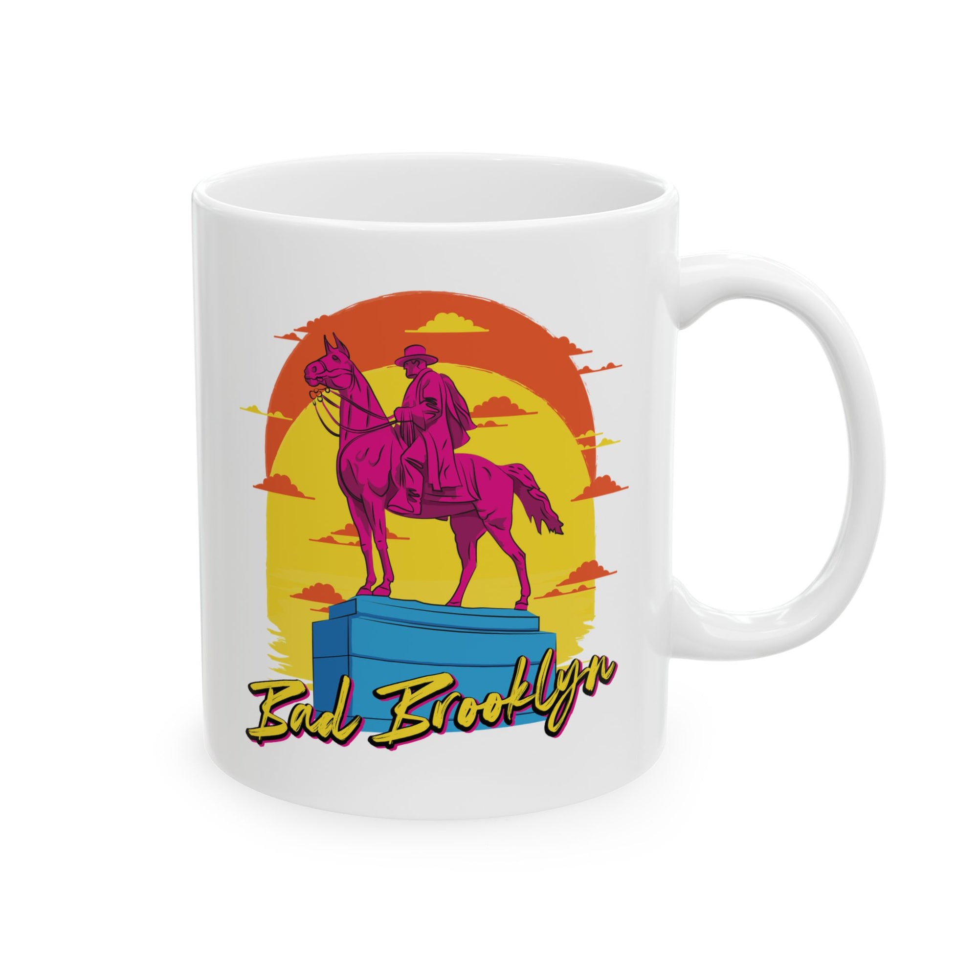 BadBrooklyn Western Cowboy Rider Ceramic Coffee Mug