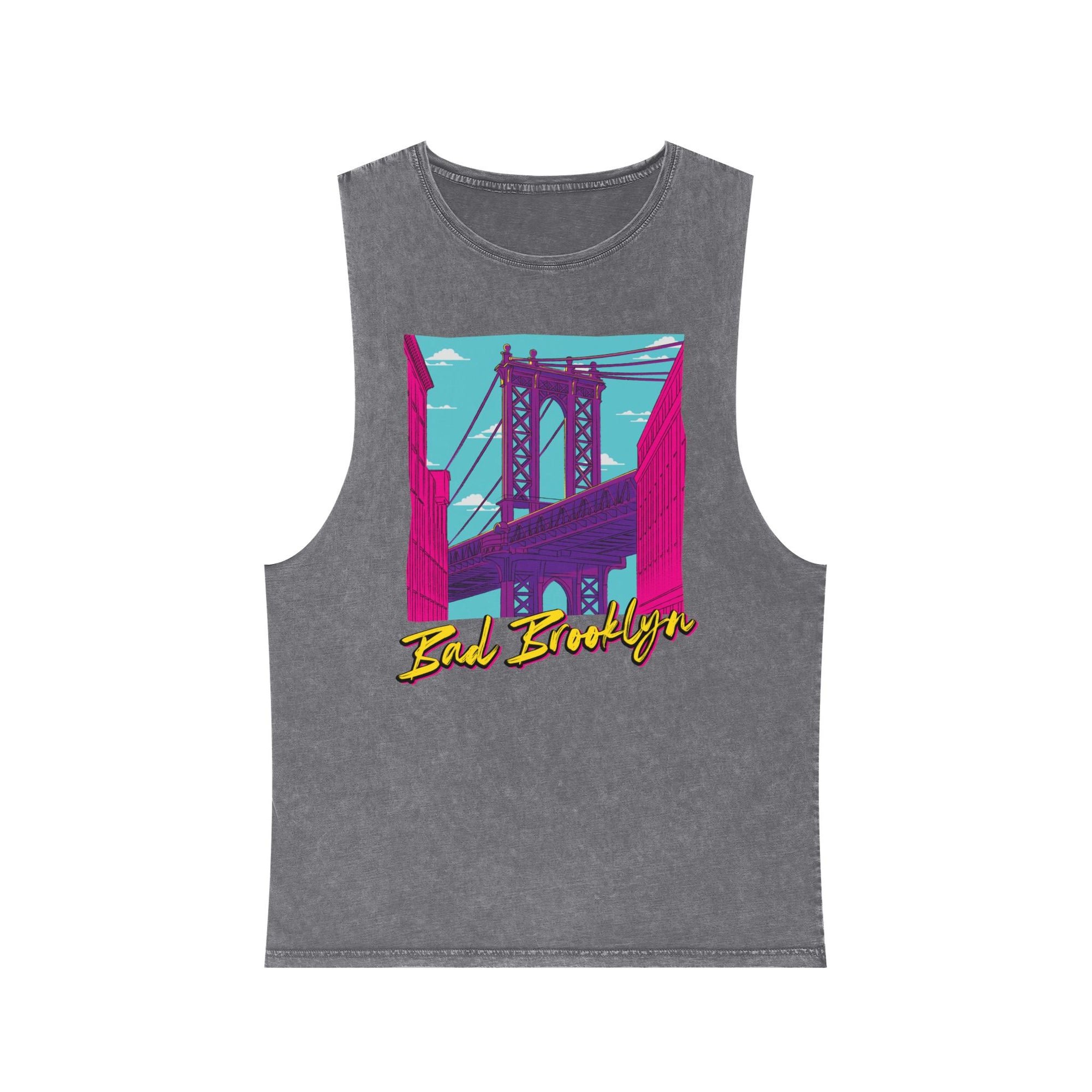 BadBrooklyn Bridge Vibes Stonewash Tank