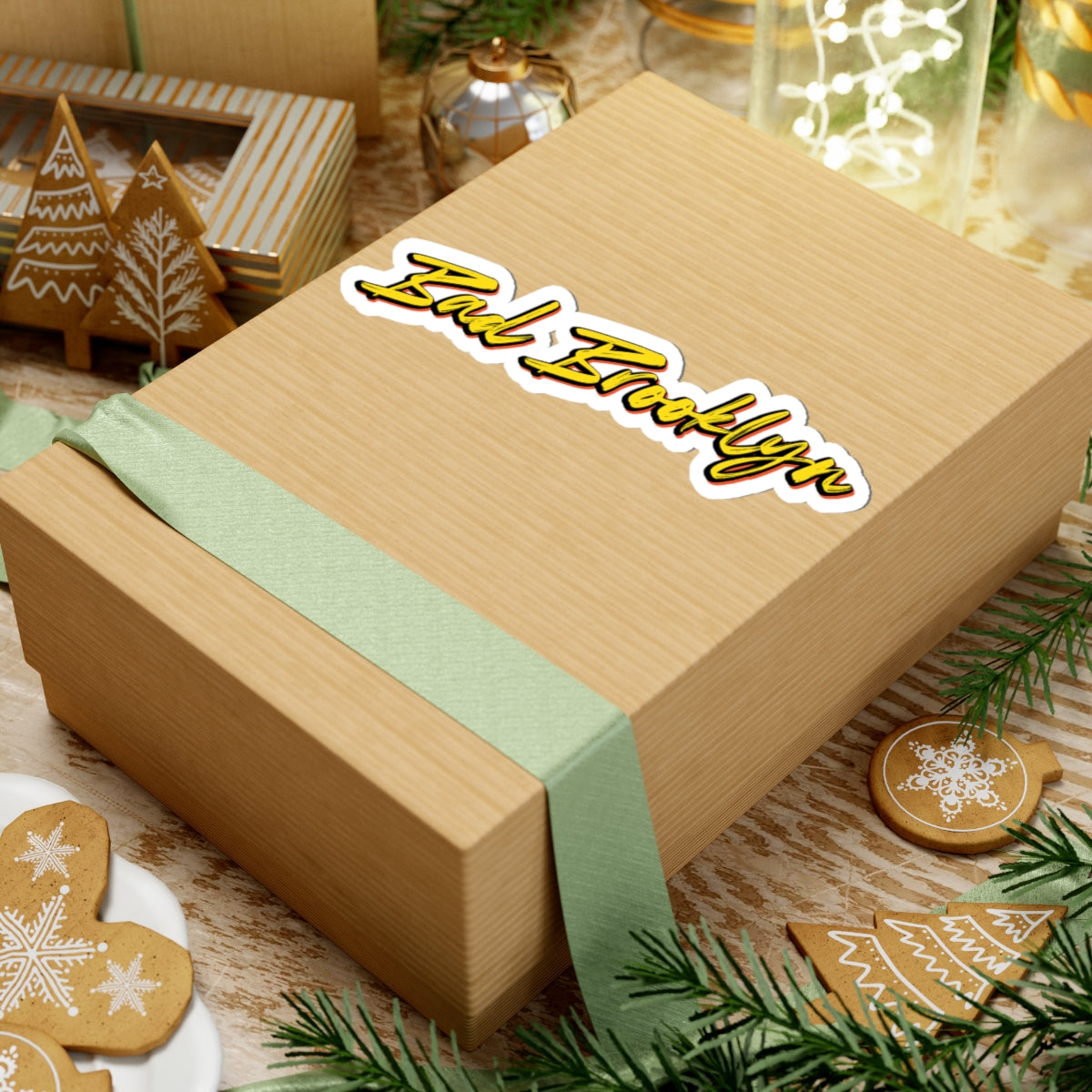 BadBrooklyn Gold Classic Die-Cut Vinyl Sticker