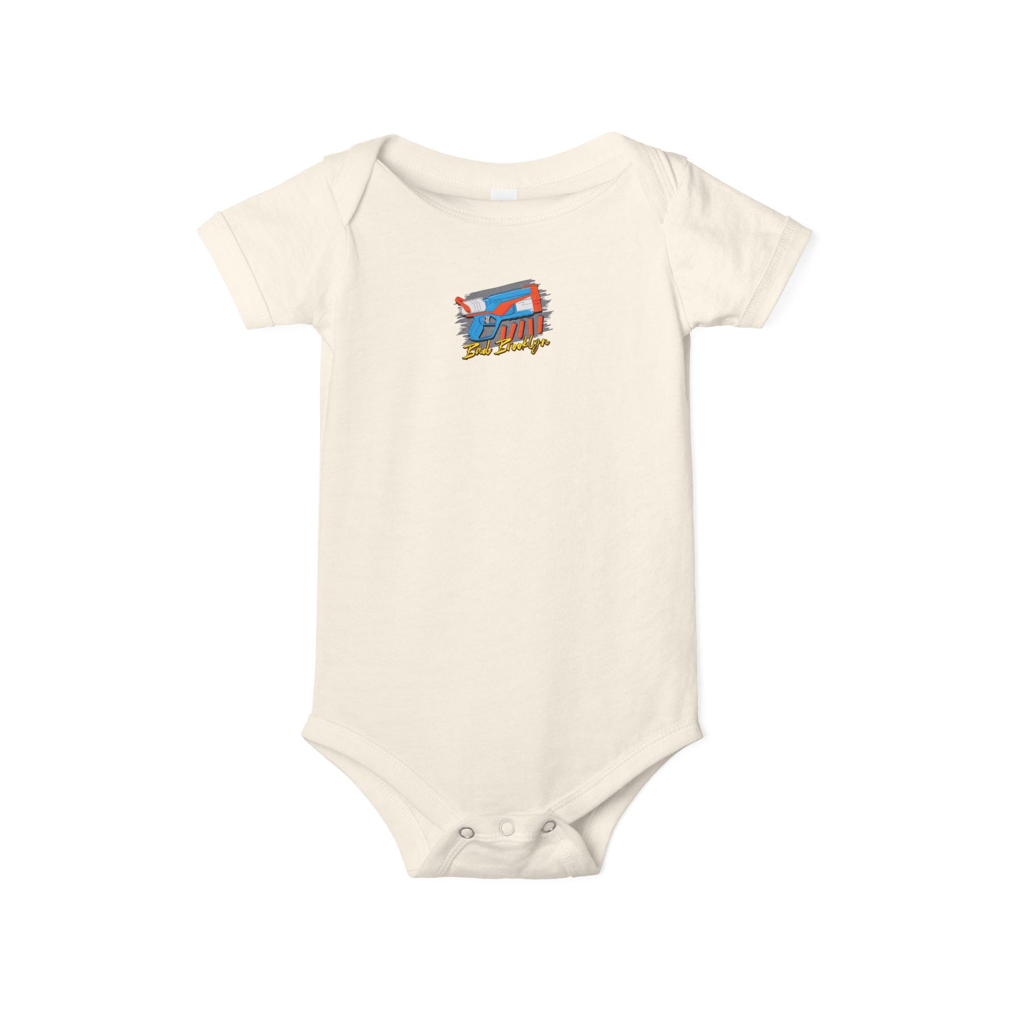 BadBrooklyn Nerf Retro Blaster Baby Infant Jersey Bodysuit