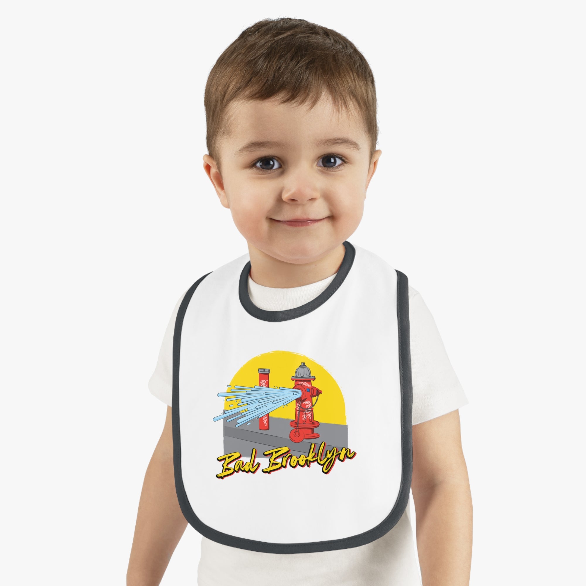 BadBrooklyn Fire Hydrant Baby Bib