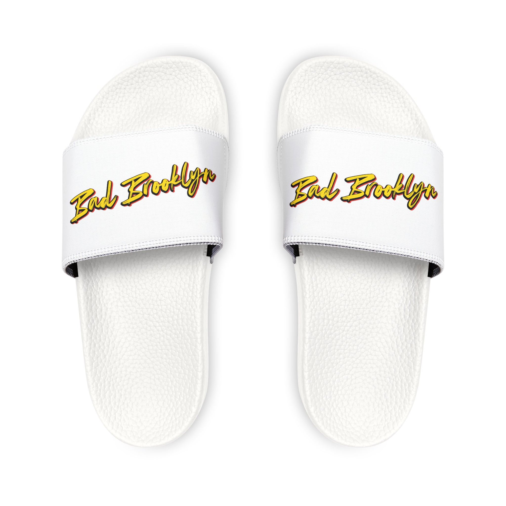 BadBrooklyn Gold Classic Slide Sandals