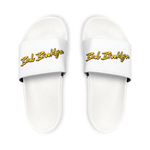 BadBrooklyn Gold Classic Slide Sandals