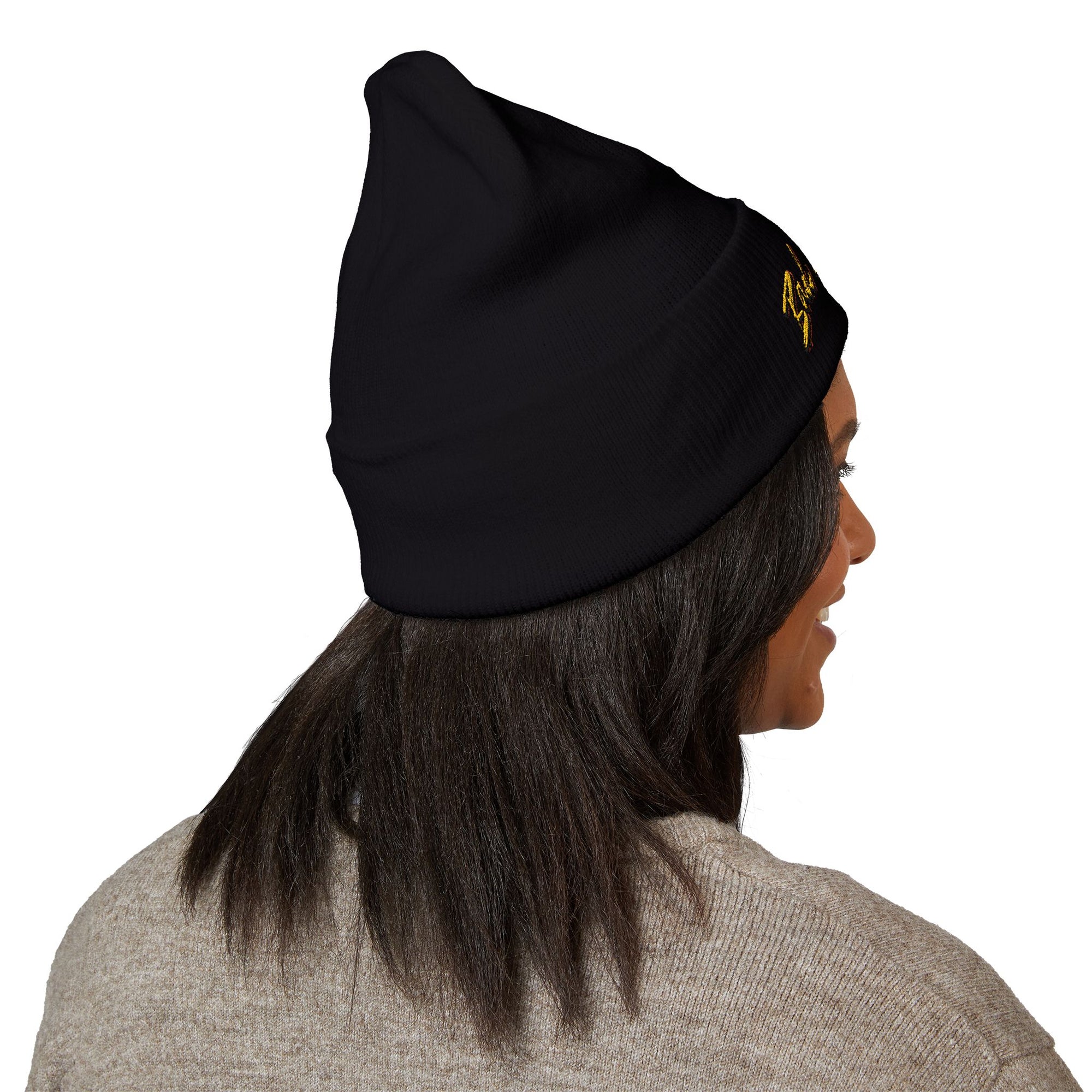 BadBrooklyn Bold Classic Embroidered Knit Beanie