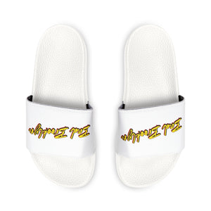 BadBrooklyn Gold Classic Slide Sandals