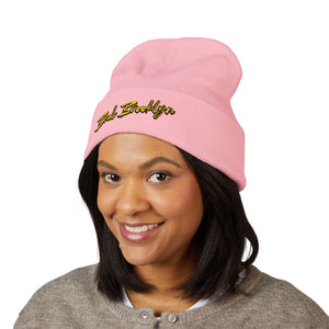 BadBrooklyn Bold Classic Embroidered Knit Beanie