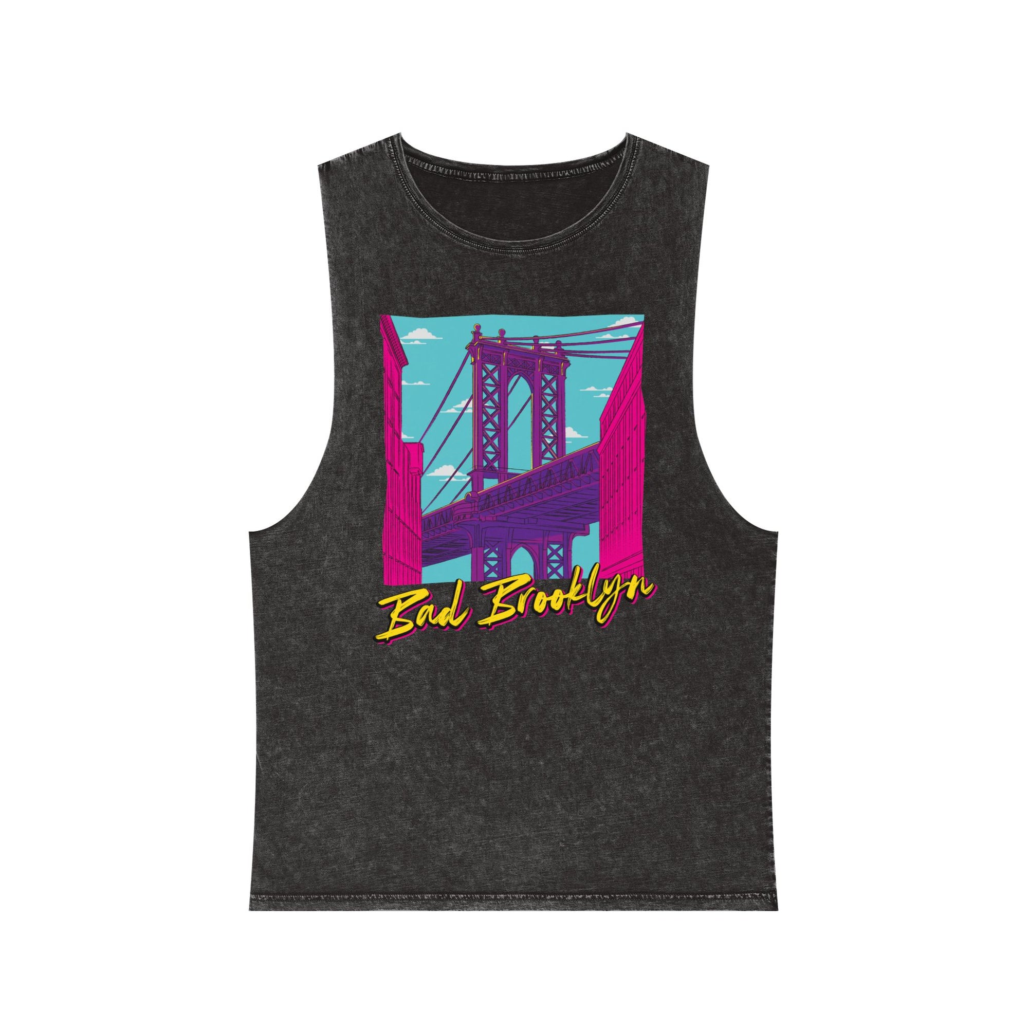 BadBrooklyn Bridge Vibes Stonewash Tank