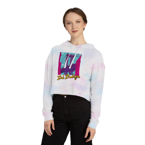 BadBrooklyn Bridge Vibes Cropped Women's Hoodie