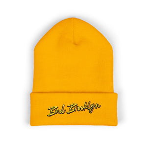 BadBrooklyn Bold Classic Embroidered Knit Beanie