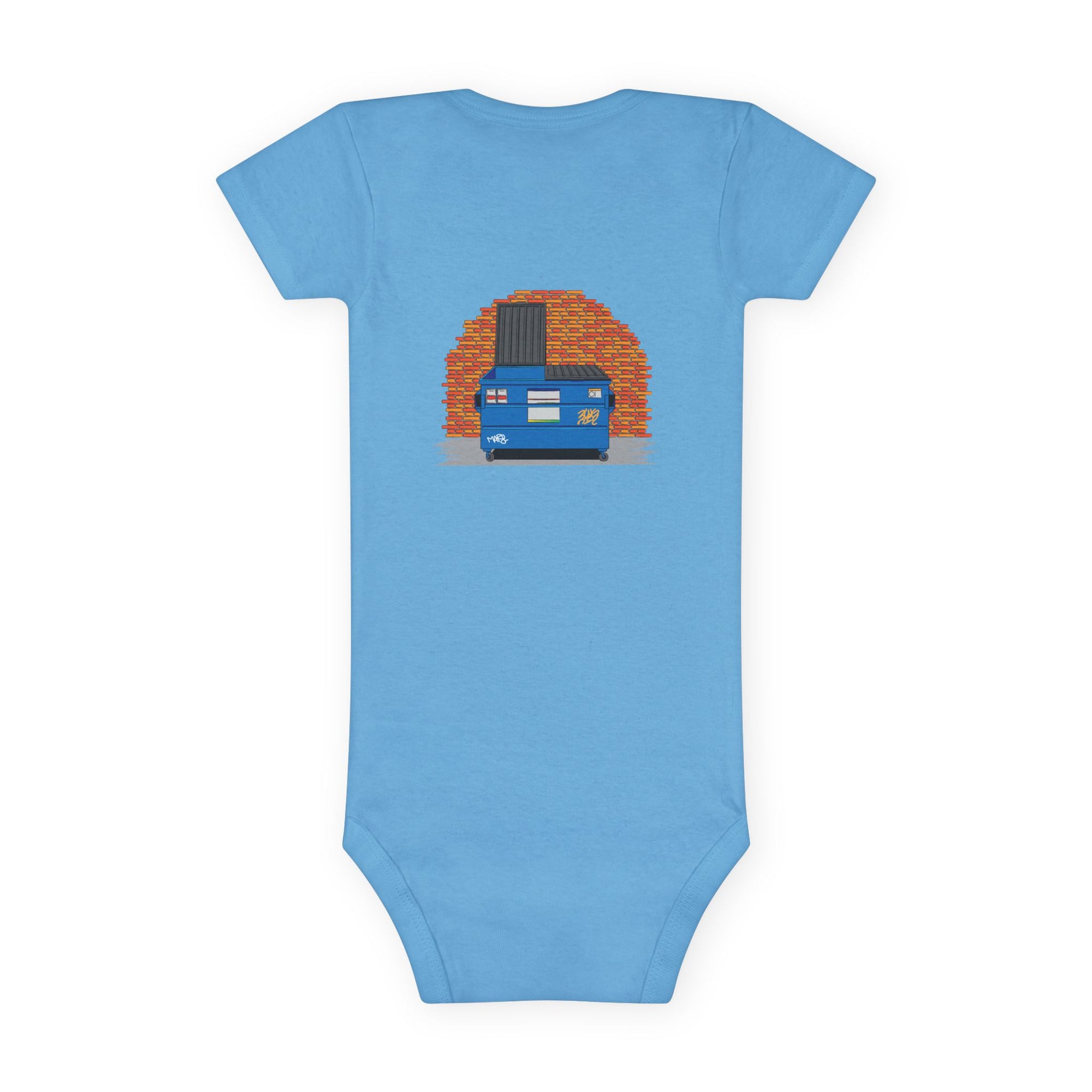 BadBrooklyn Dumpster Alley Short Sleeve Baby Onesie