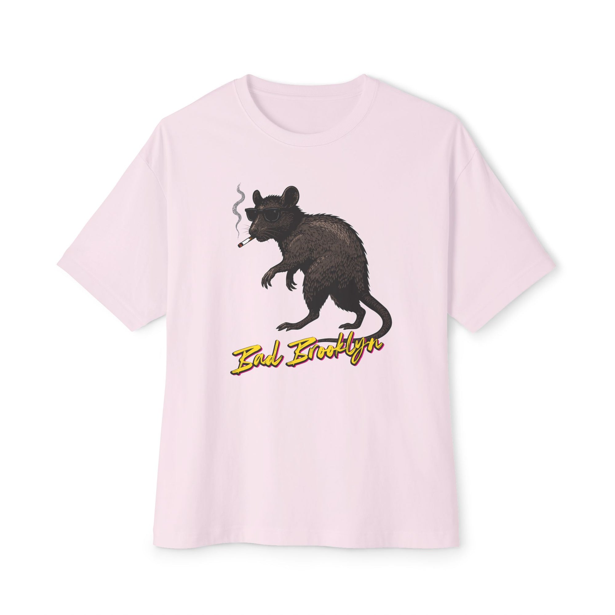 BadBrooklyn Street Rat Smoking Graphic Shirt