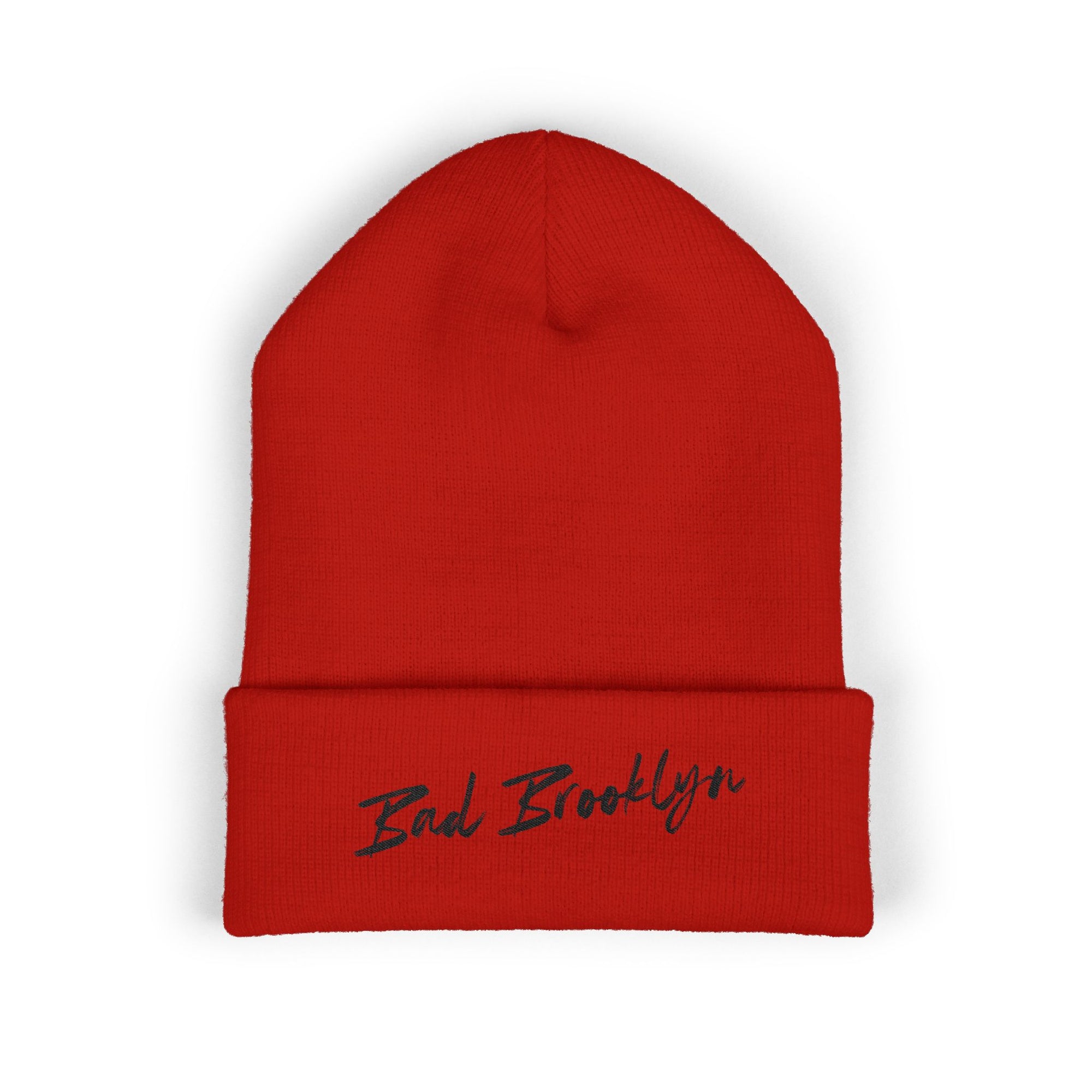 BadBrooklyn Classic Embroidered Knit Beanie