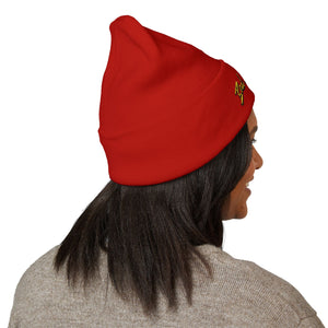 BadBrooklyn Bold Classic Embroidered Knit Beanie