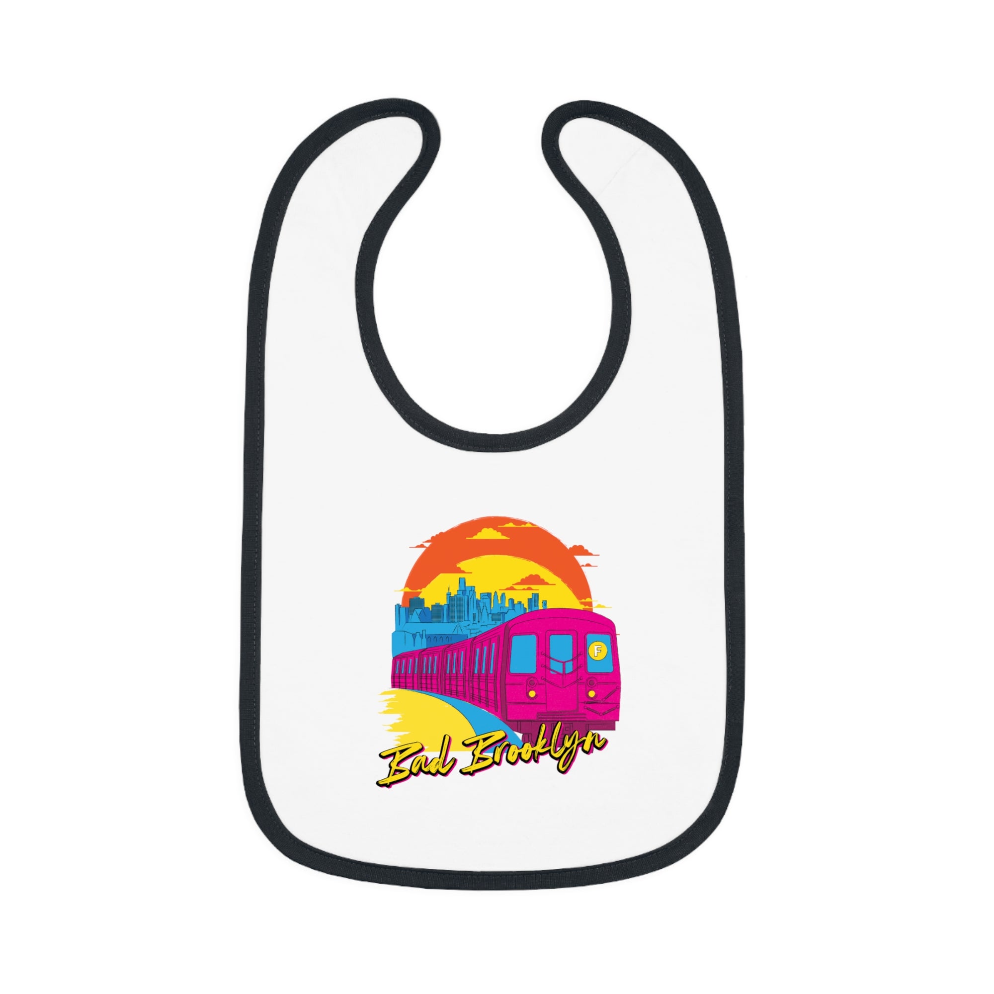 BadBrooklyn Sunset Subway Baby Bib