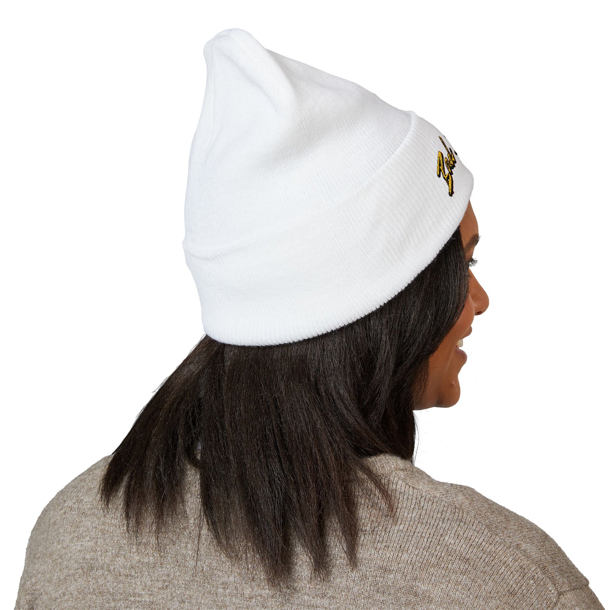 BadBrooklyn Bold Classic Embroidered Knit Beanie