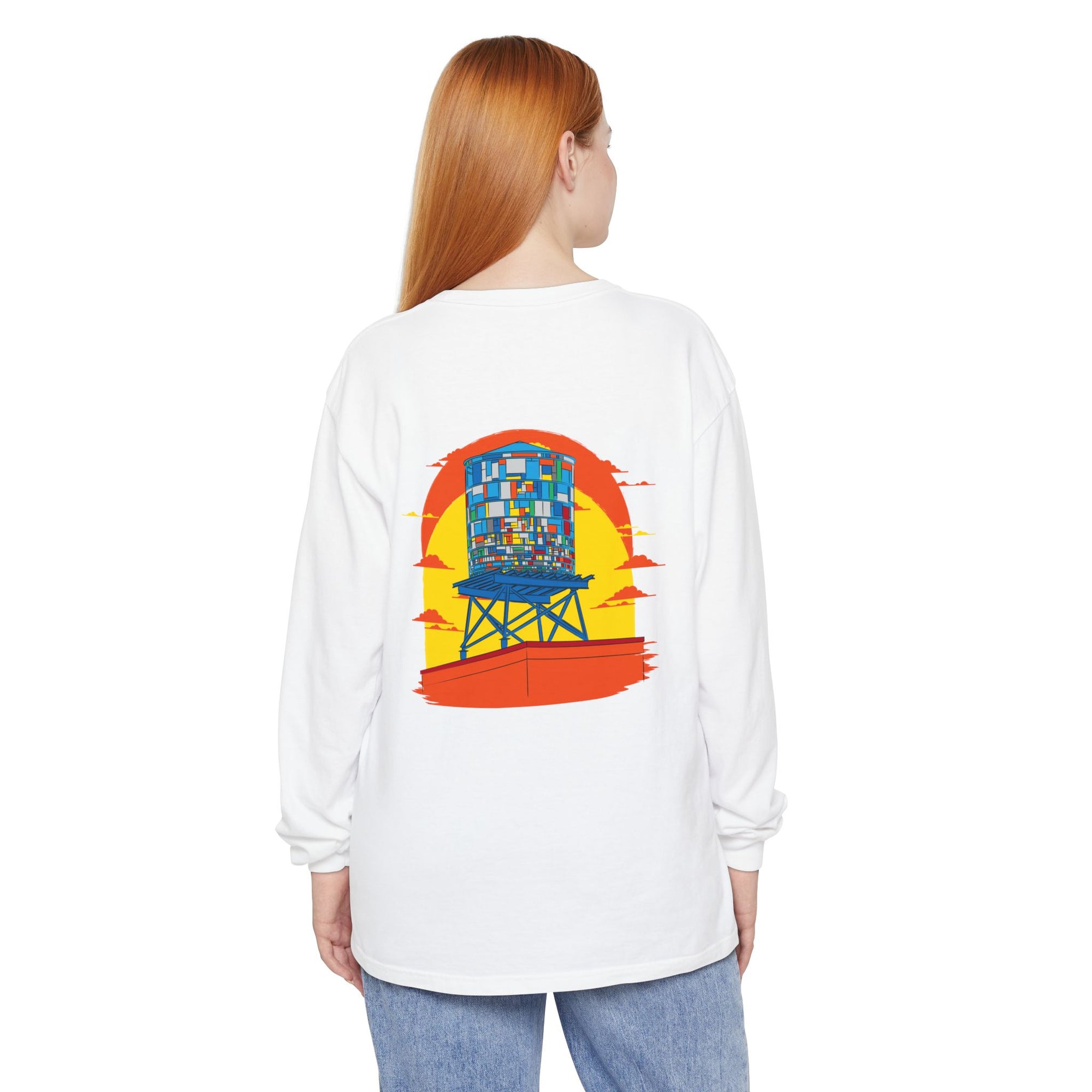 BadBrooklyn Water Tower Sunset Premium Sweatshirt