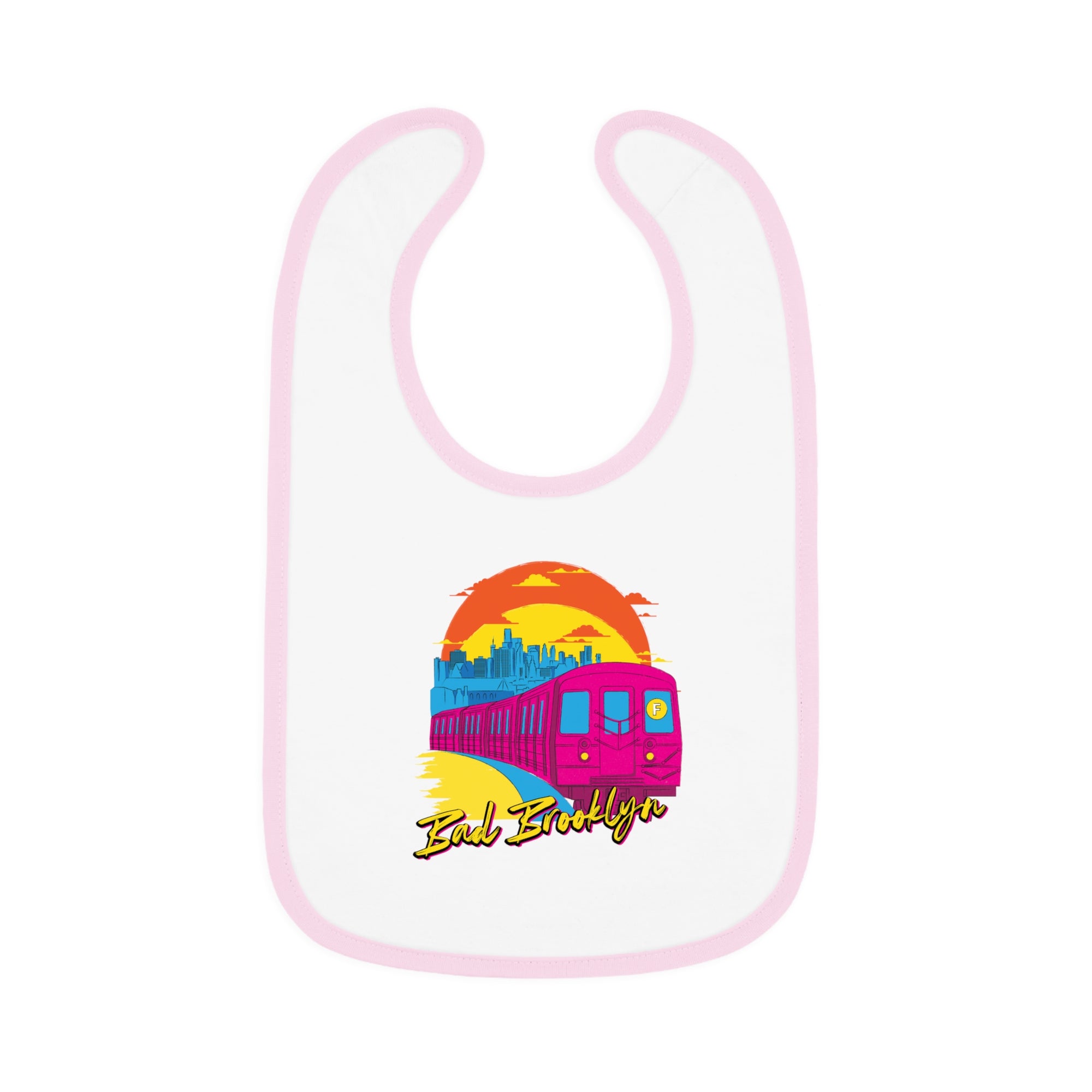 BadBrooklyn Sunset Subway Baby Bib