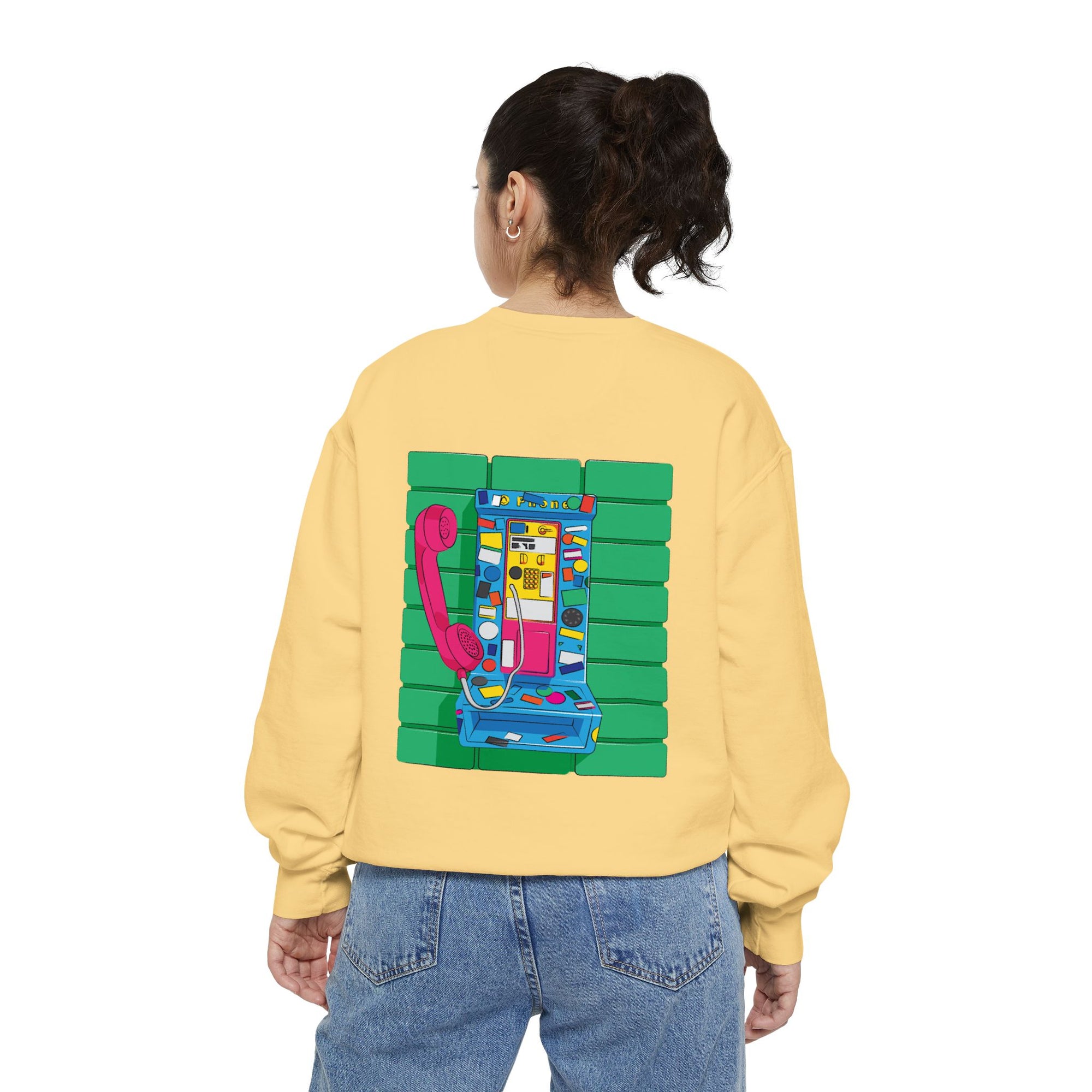 BadBrooklyn Retro Payphone Premium Sweatshirt