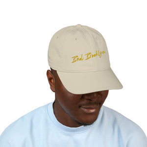 BadBrooklyn Gold Classic Embroidered Baseball Cap