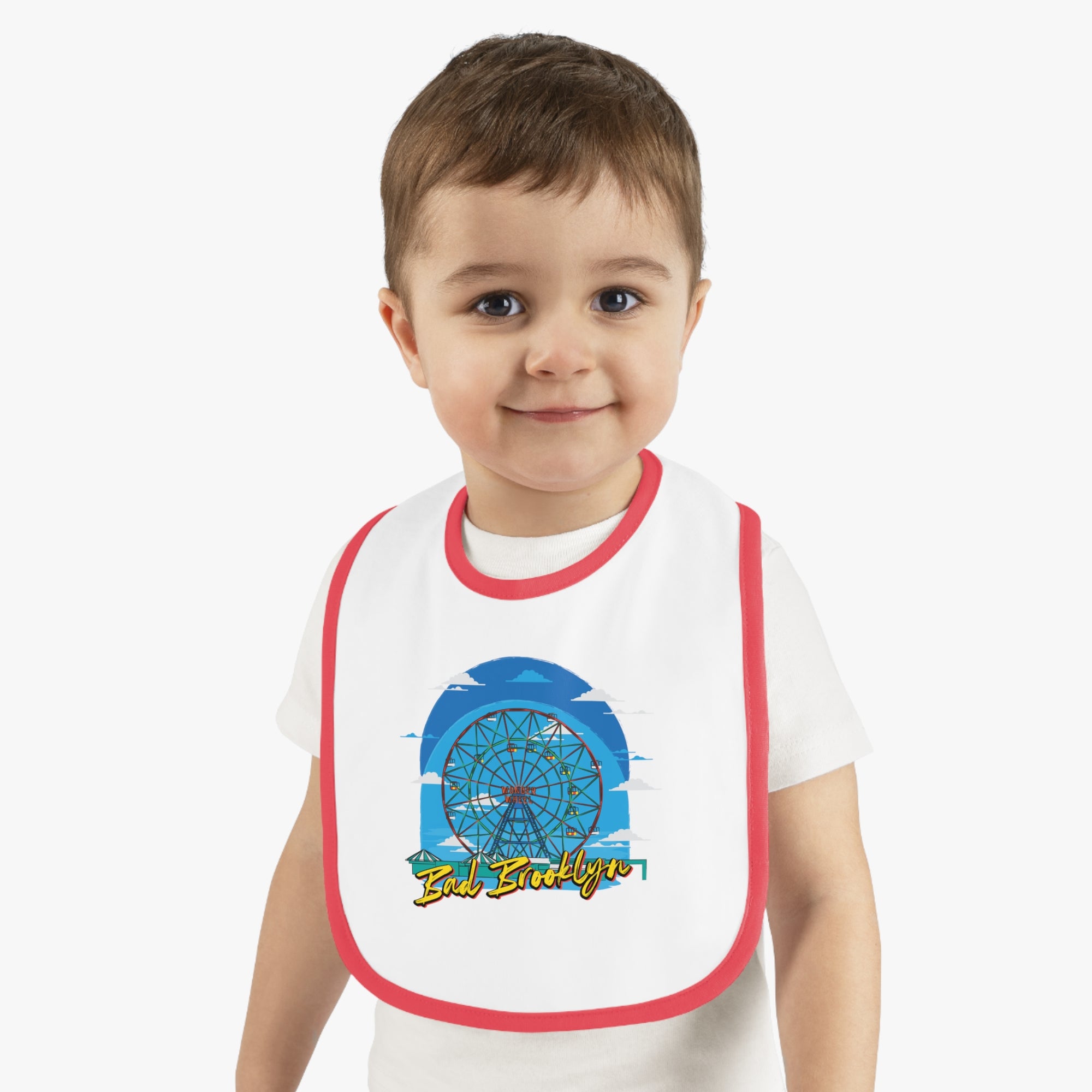 BadBrooklyn Ferris Wheel Baby Bib