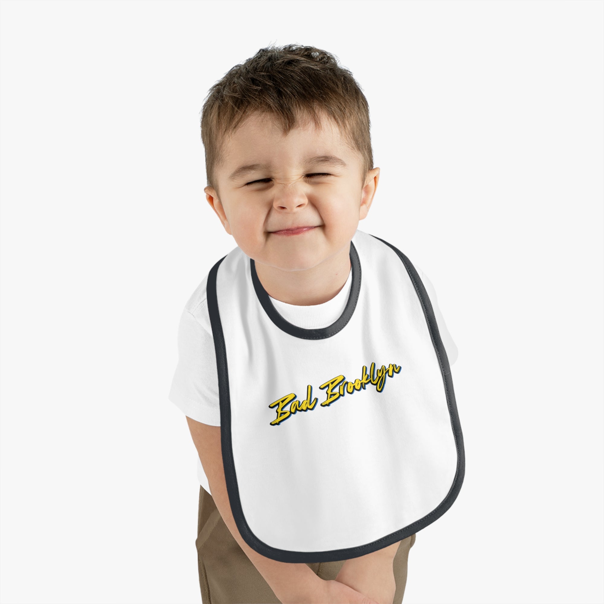 BadBrooklyn Gold Classic Baby Bib