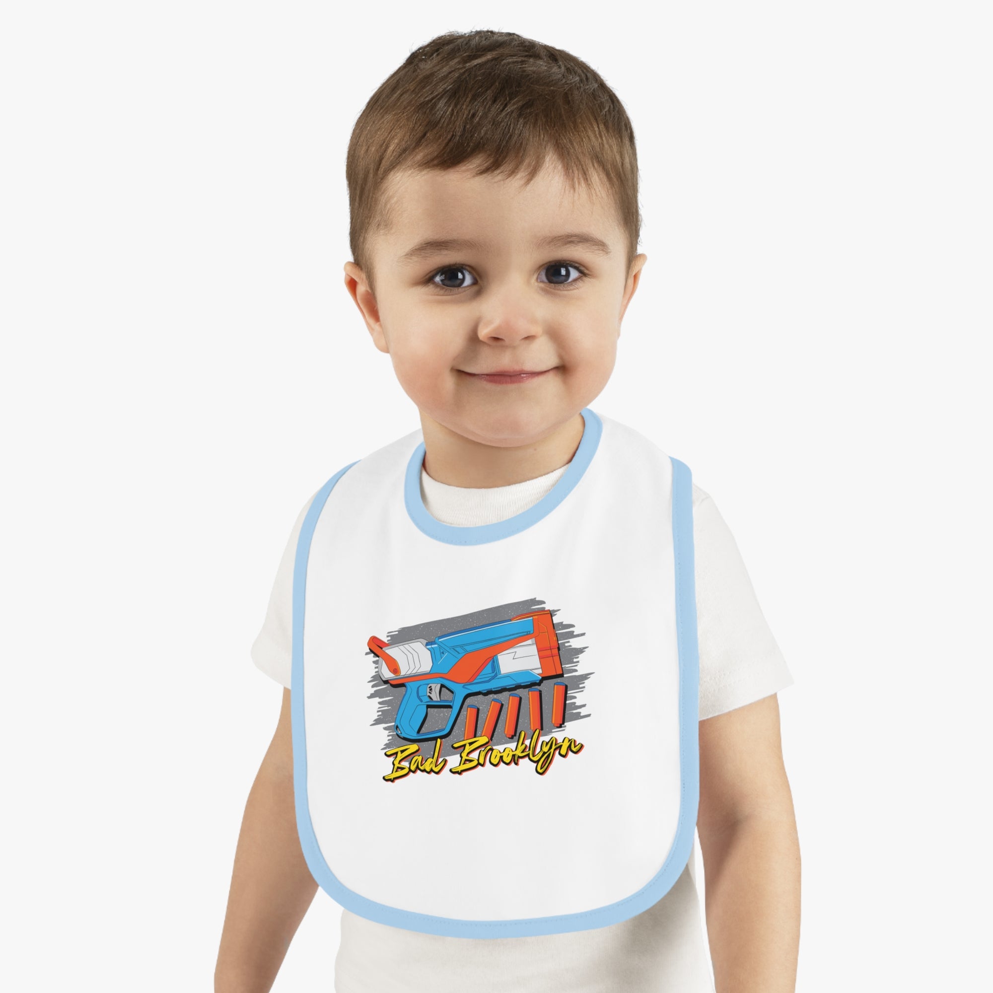 BadBrooklyn Nerf Retro Blaster Baby Bib