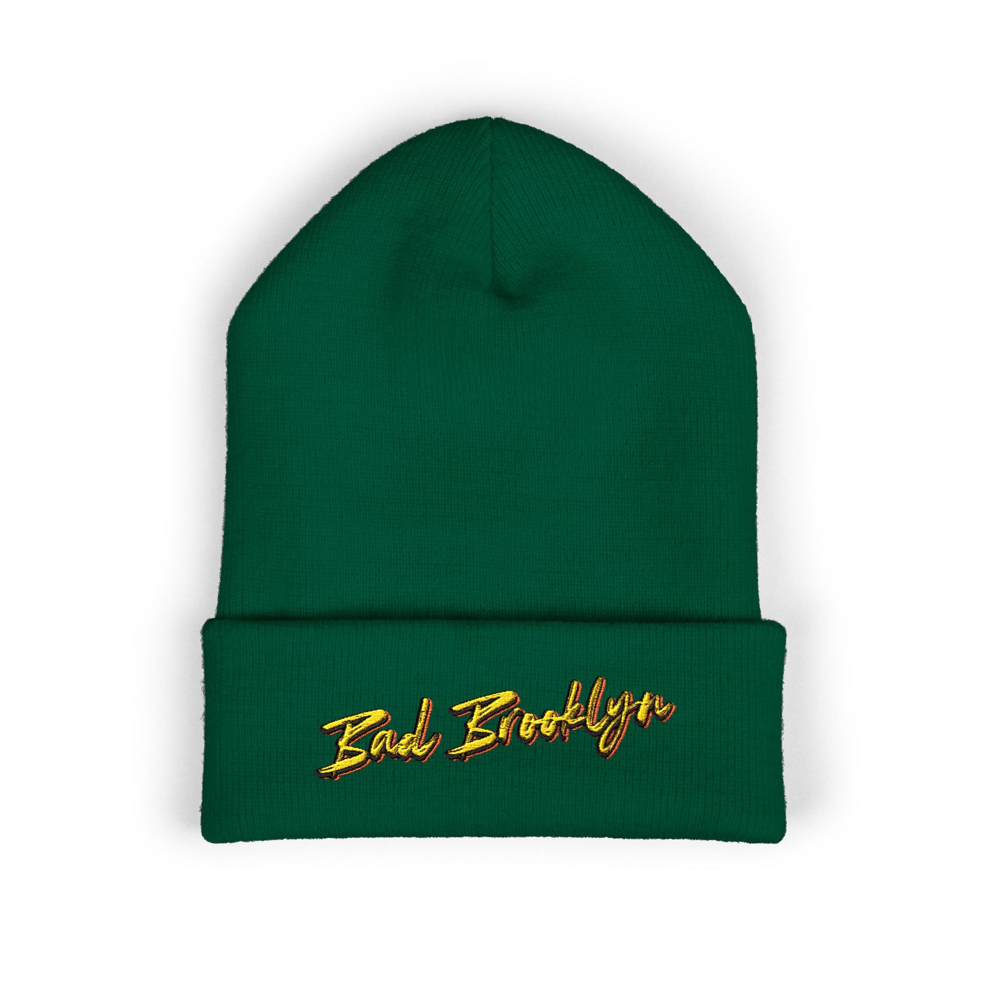 BadBrooklyn Bold Classic Embroidered Knit Beanie