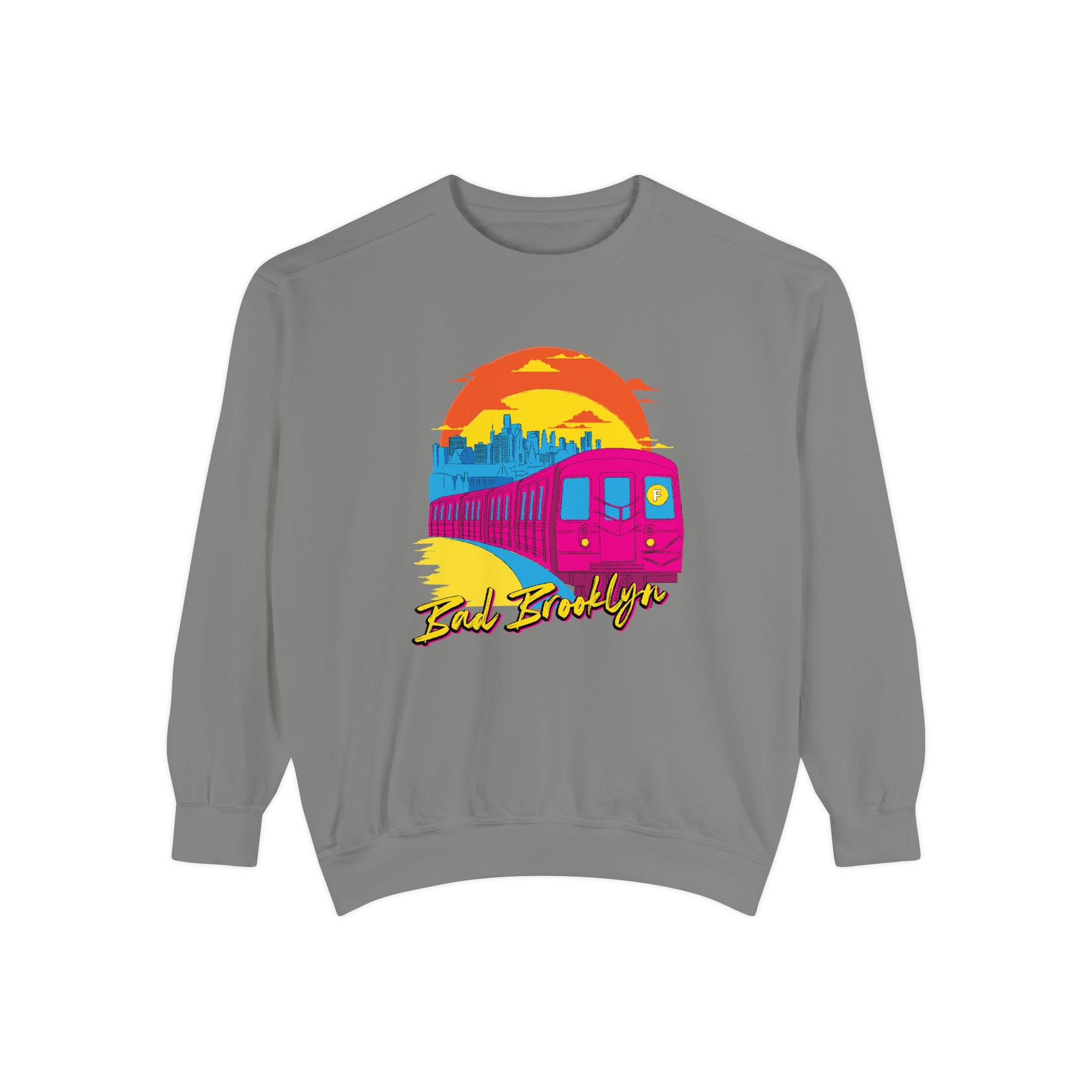 BadBrooklyn Sunset Subway Premium Sweatshirt