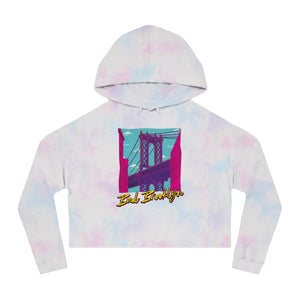 BadBrooklyn Bridge Vibes Cropped Women's Hoodie