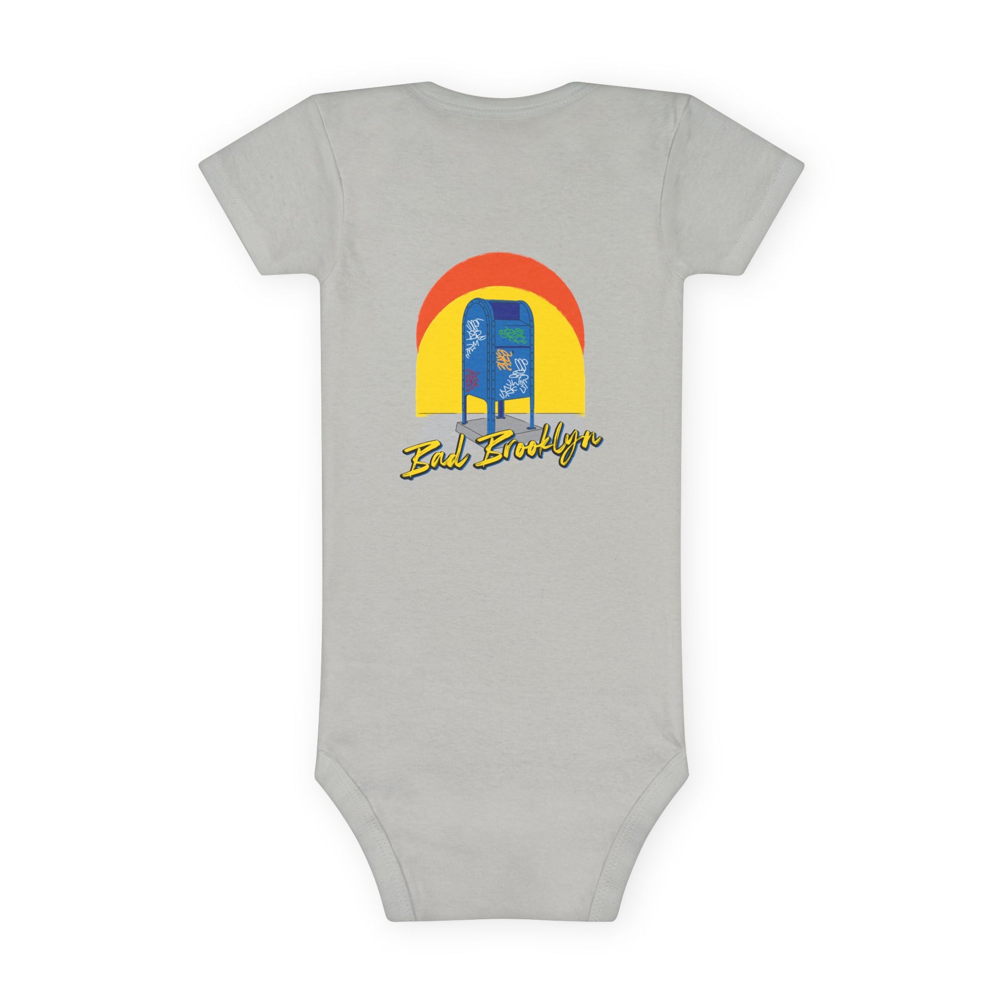 BadBrooklyn Mailbox Graffiti Short Sleeve Baby Onesie