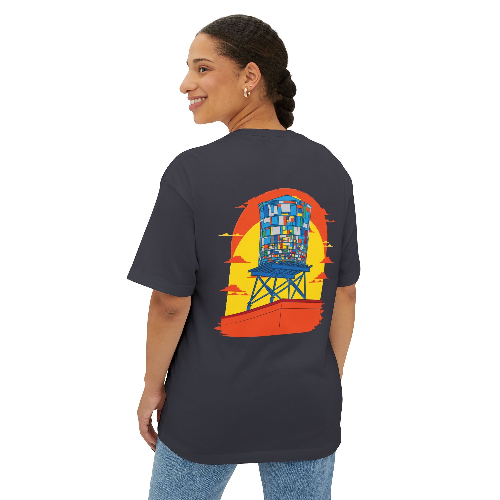 BadBrooklyn Water Tower Sunset Shirt