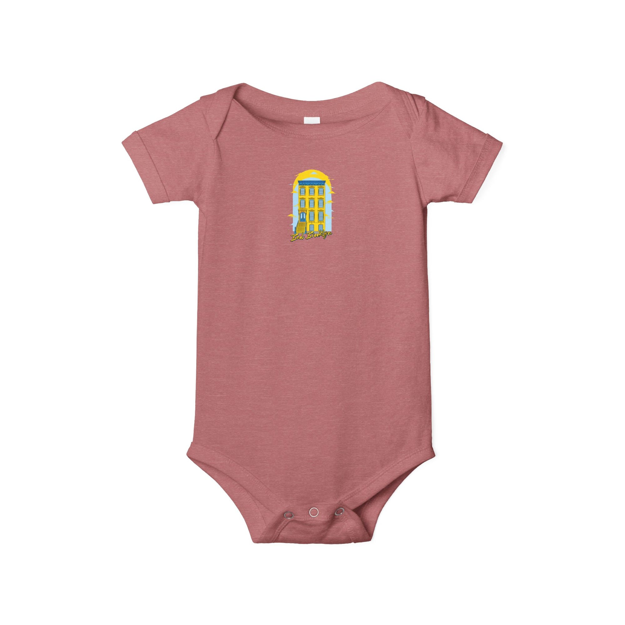 BadBrooklyn Classic Building Baby Infant Jersey Bodysuit