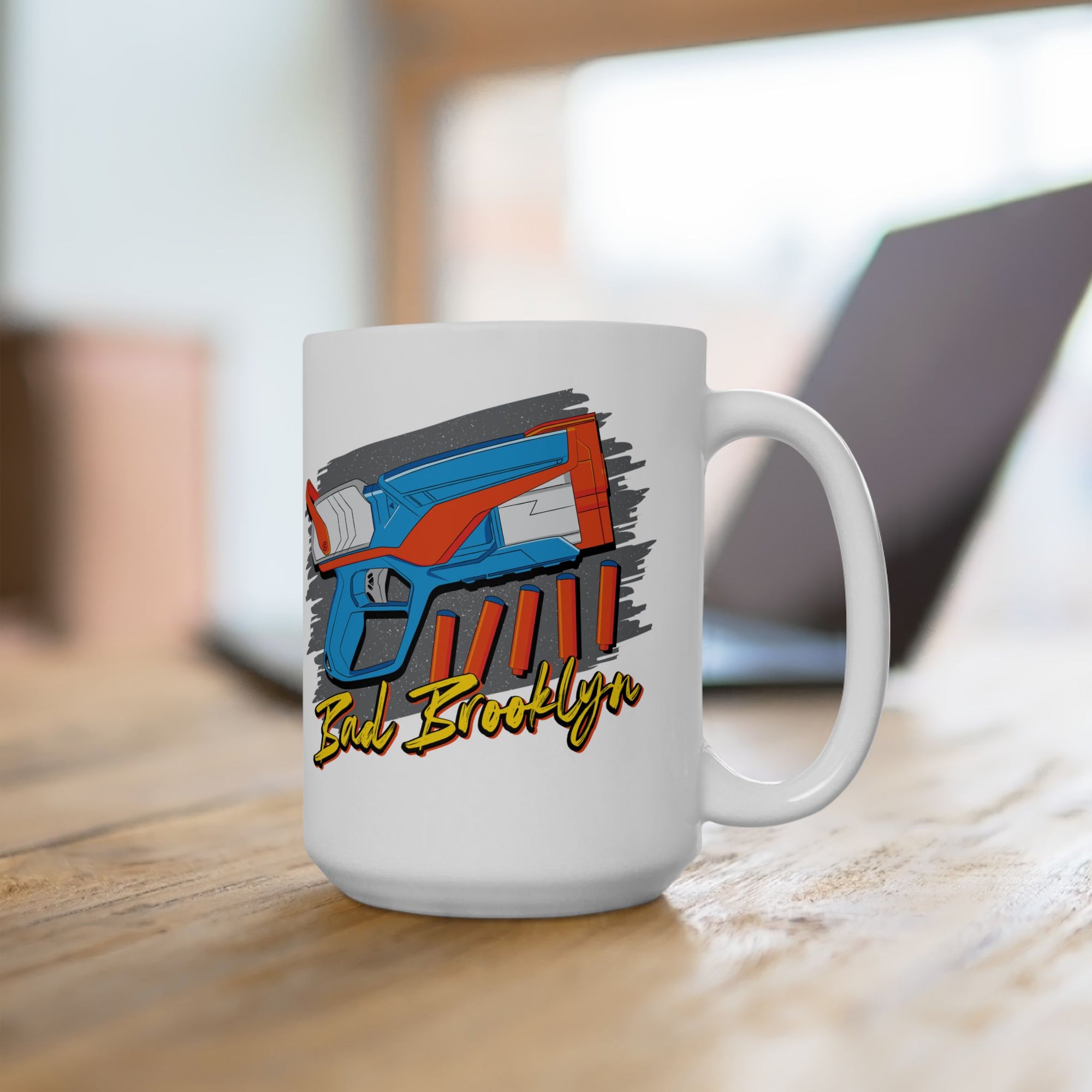 BadBrooklyn Nerf Retro Blaster Ceramic Coffee Mug