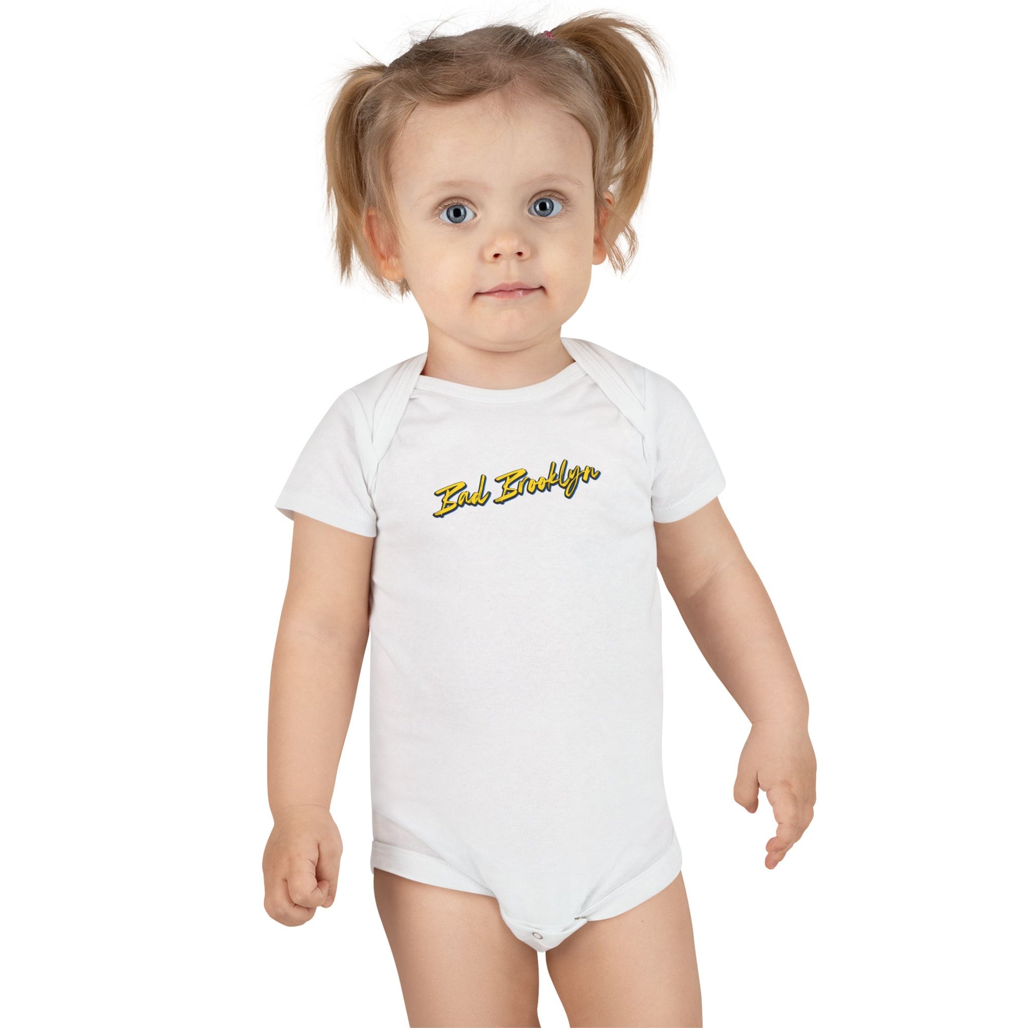 BadBrooklyn Fire Hydrant Short Sleeve Baby Onesie