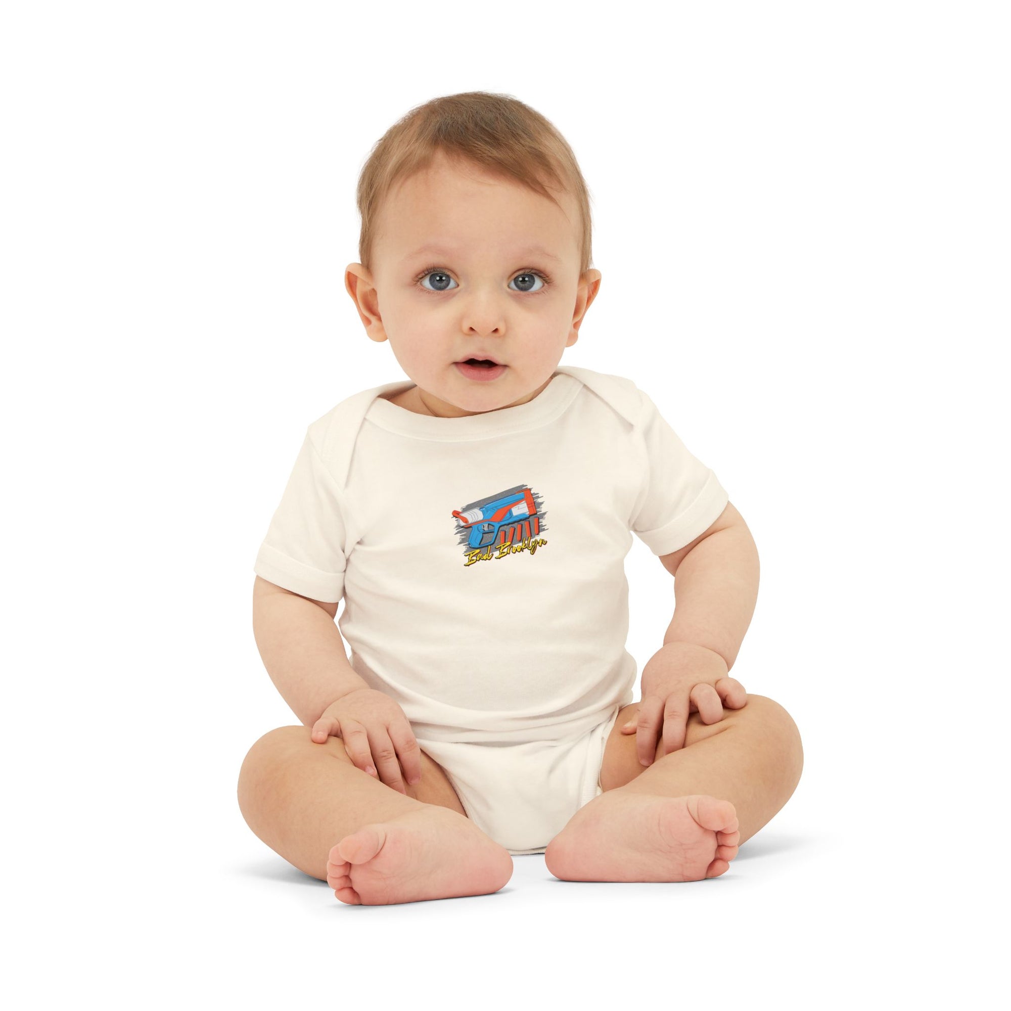 BadBrooklyn Nerf Retro Blaster Baby Infant Jersey Bodysuit