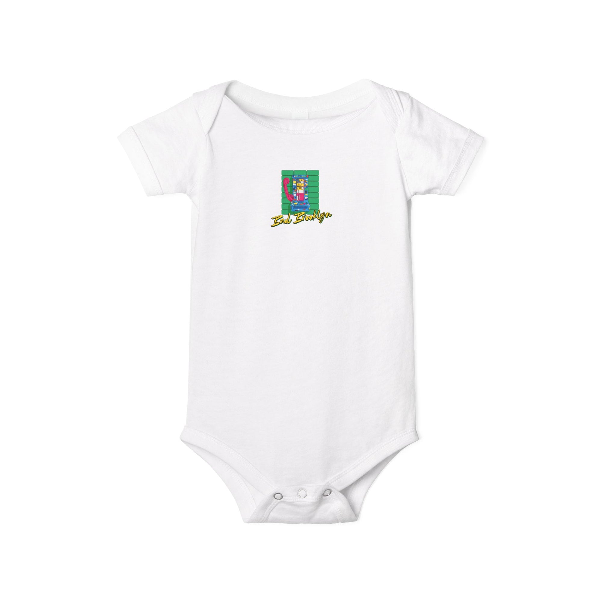 BadBrooklyn Retro Payphone Baby Infant Jersey Bodysuit