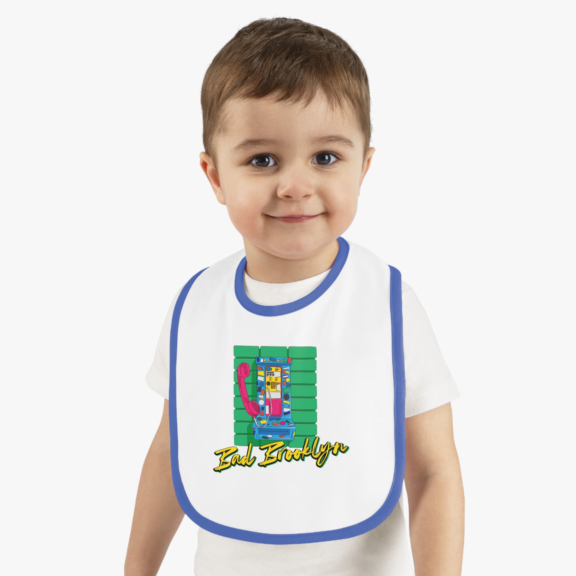 BadBrooklyn Retro Payphone Baby Bib