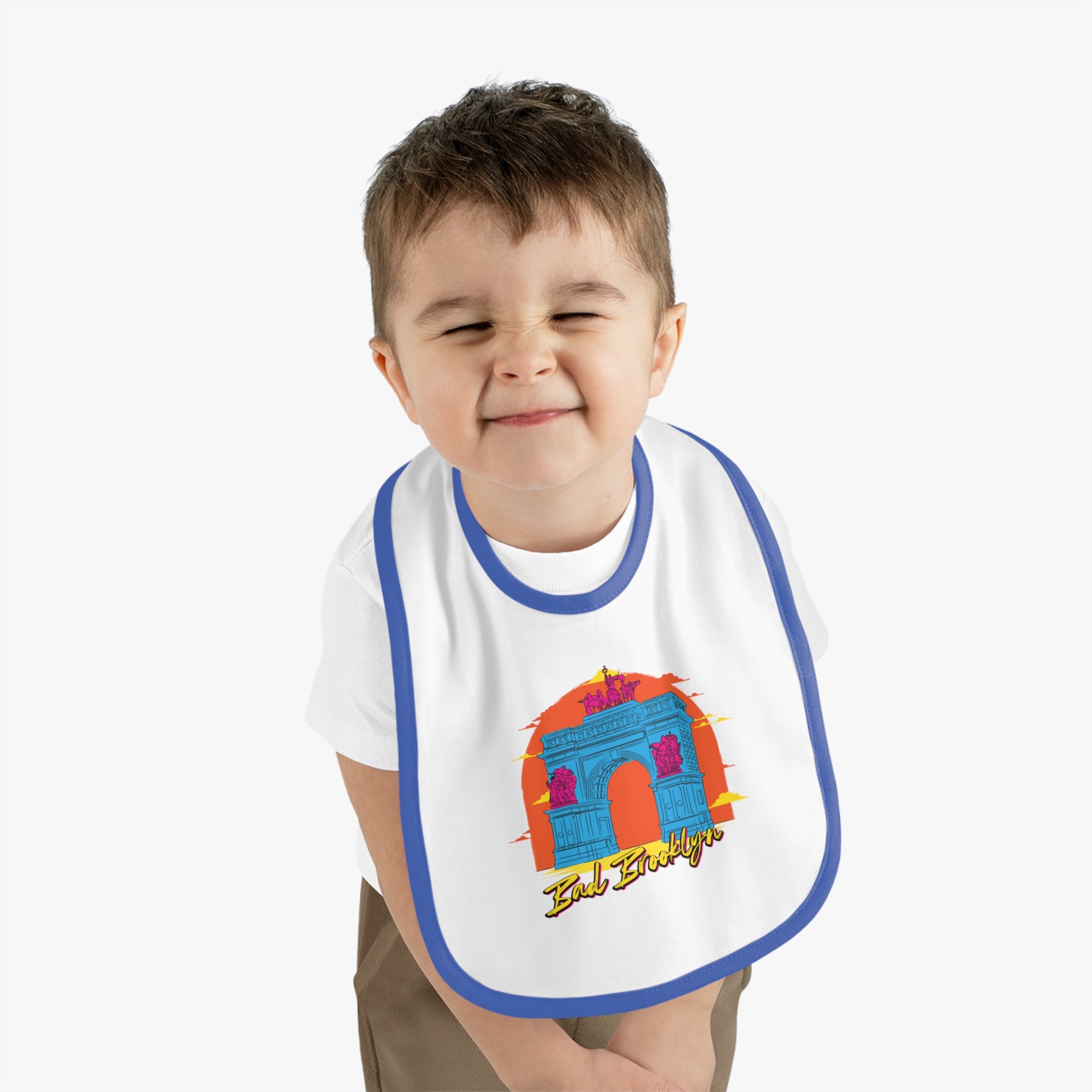 BadBrooklyn Archway Premium Baby Bibb