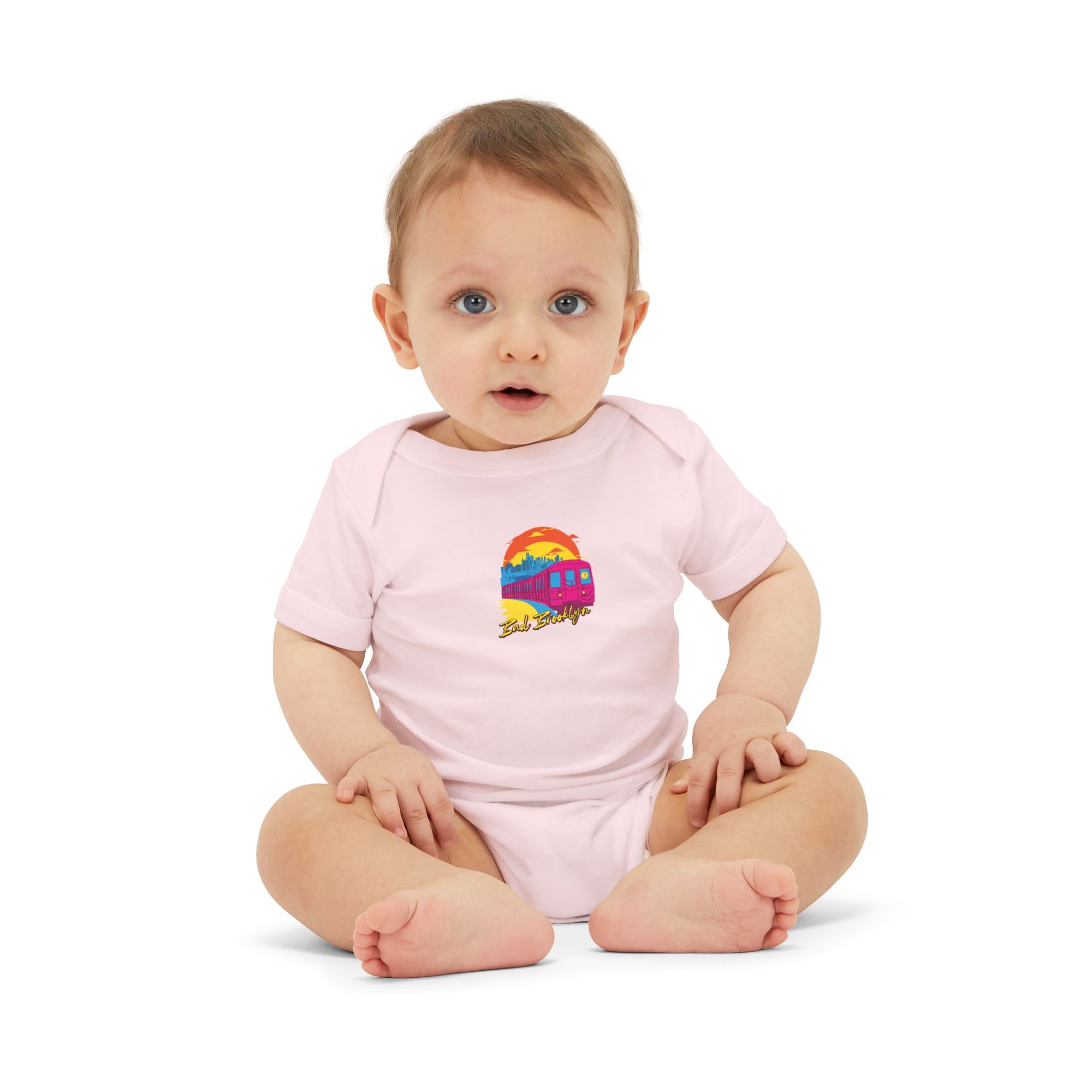 BadBrooklyn Sunset Subway Baby Infant Jersey Bodysuit
