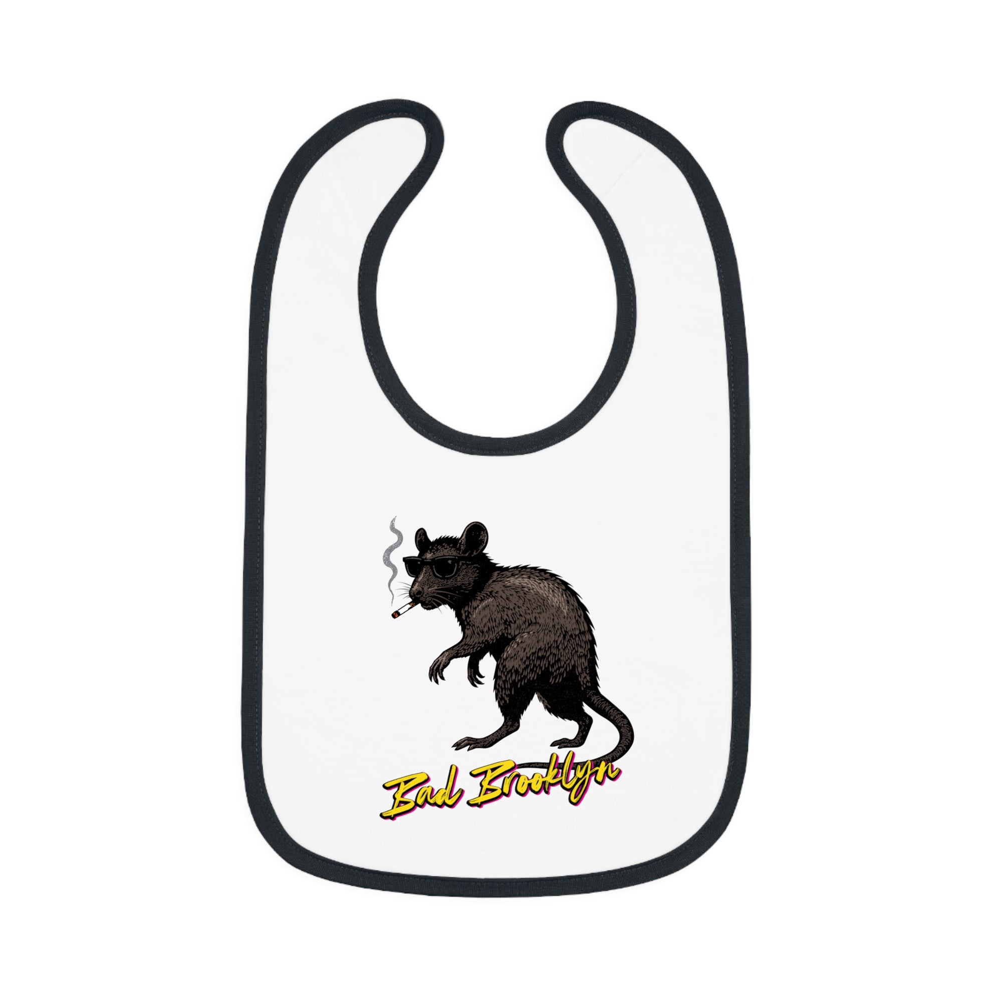 BadBrooklyn Street Rat Smoking Baby Bib