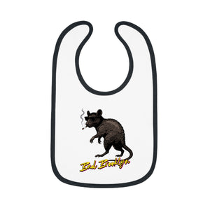 BadBrooklyn Street Rat Smoking Baby Bib
