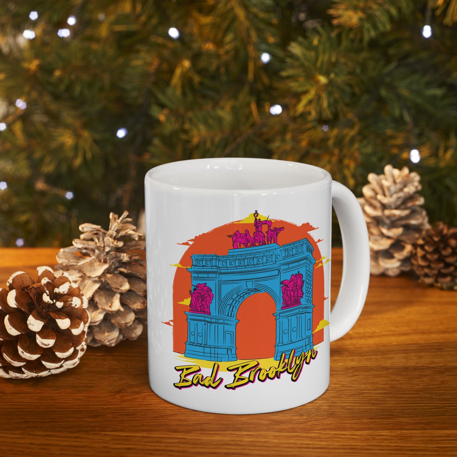 BadBrooklyn Archway Ceramic Coffee Mug