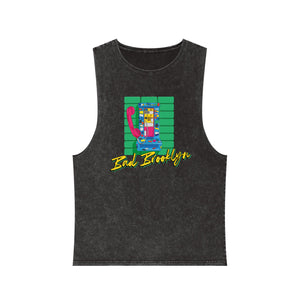 BadBrooklyn Retro Payphone Stonewash Tank