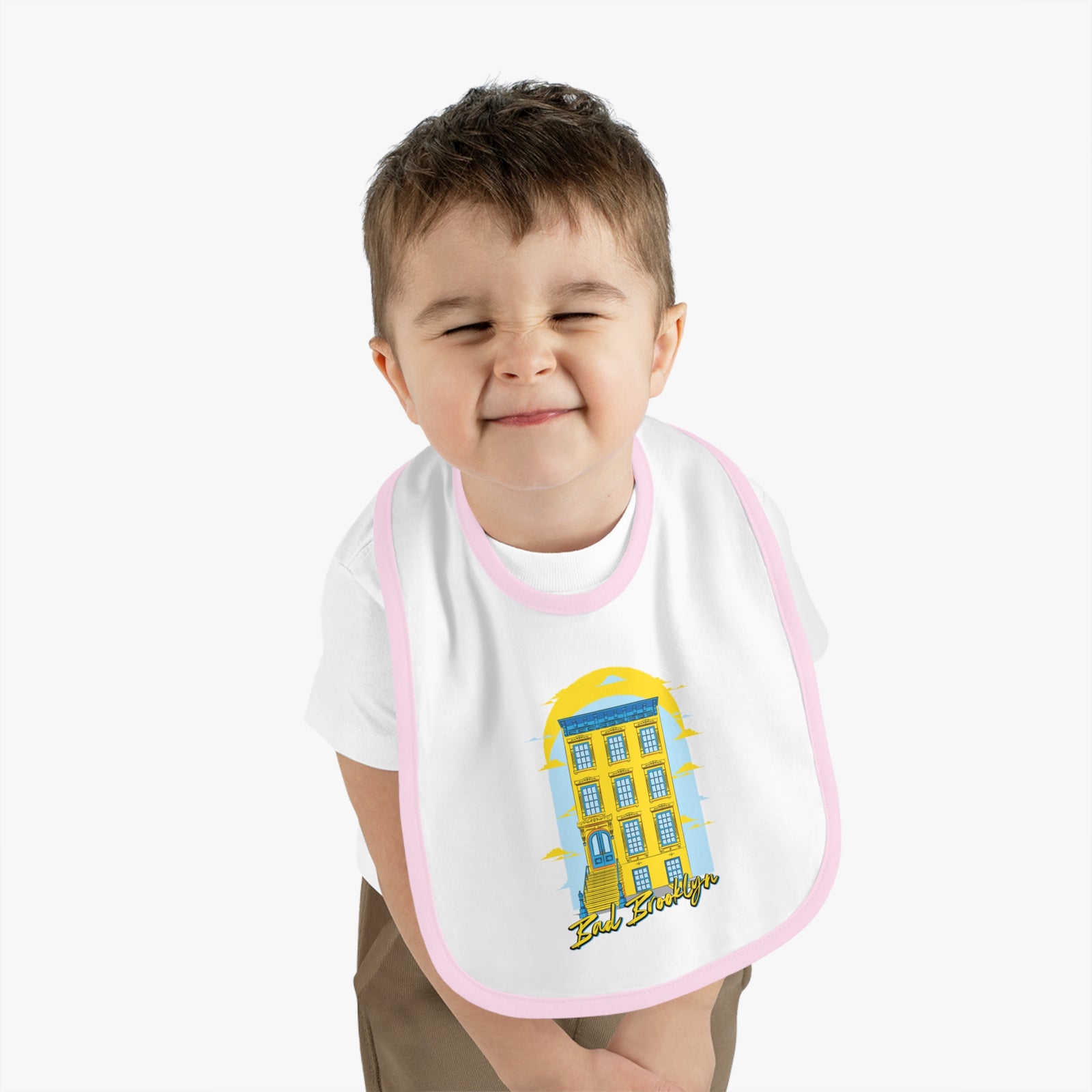 BadBrooklyn Classic Building Baby Bib