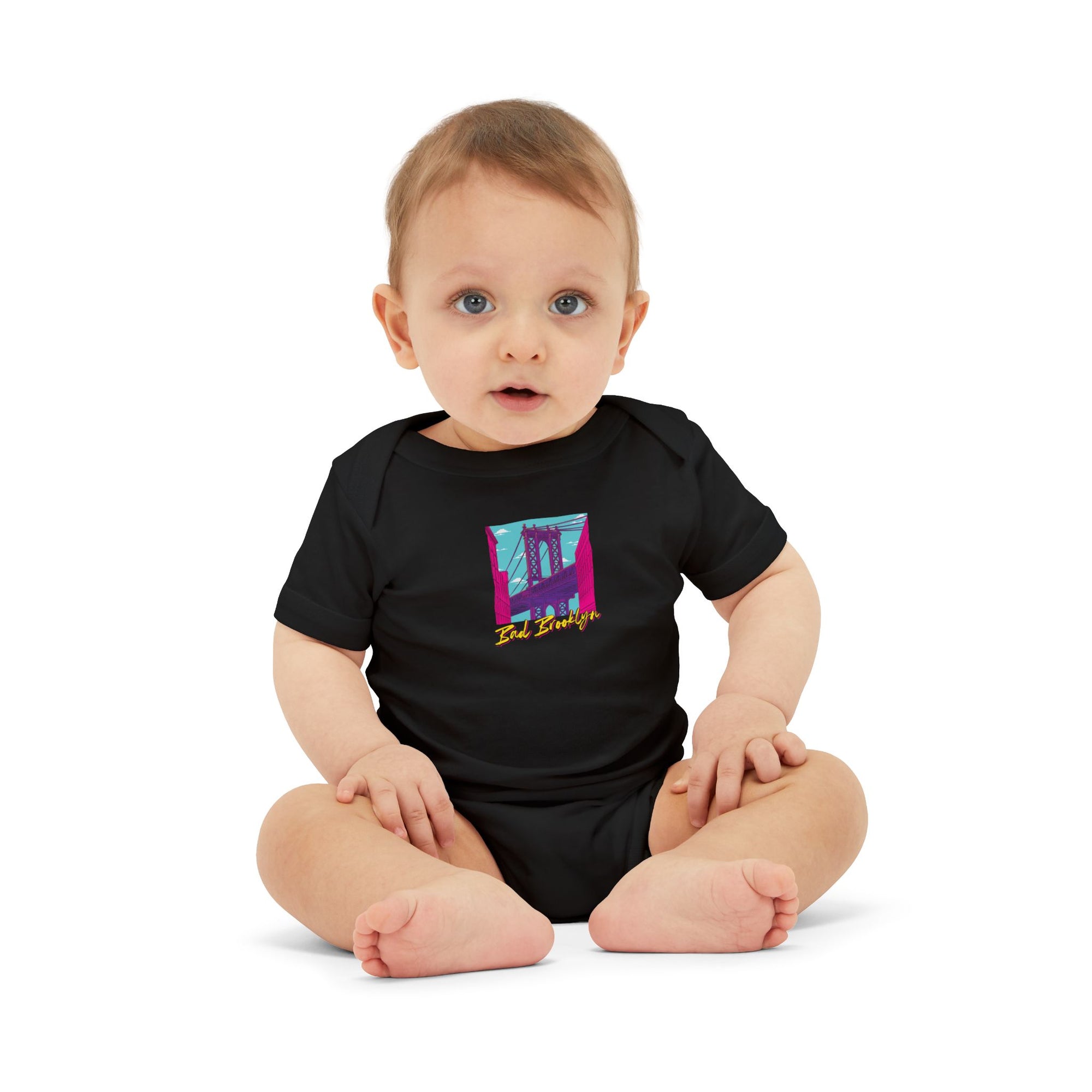 BadBrooklyn Bridge Vibes Baby Infant Jersey Bodysuit