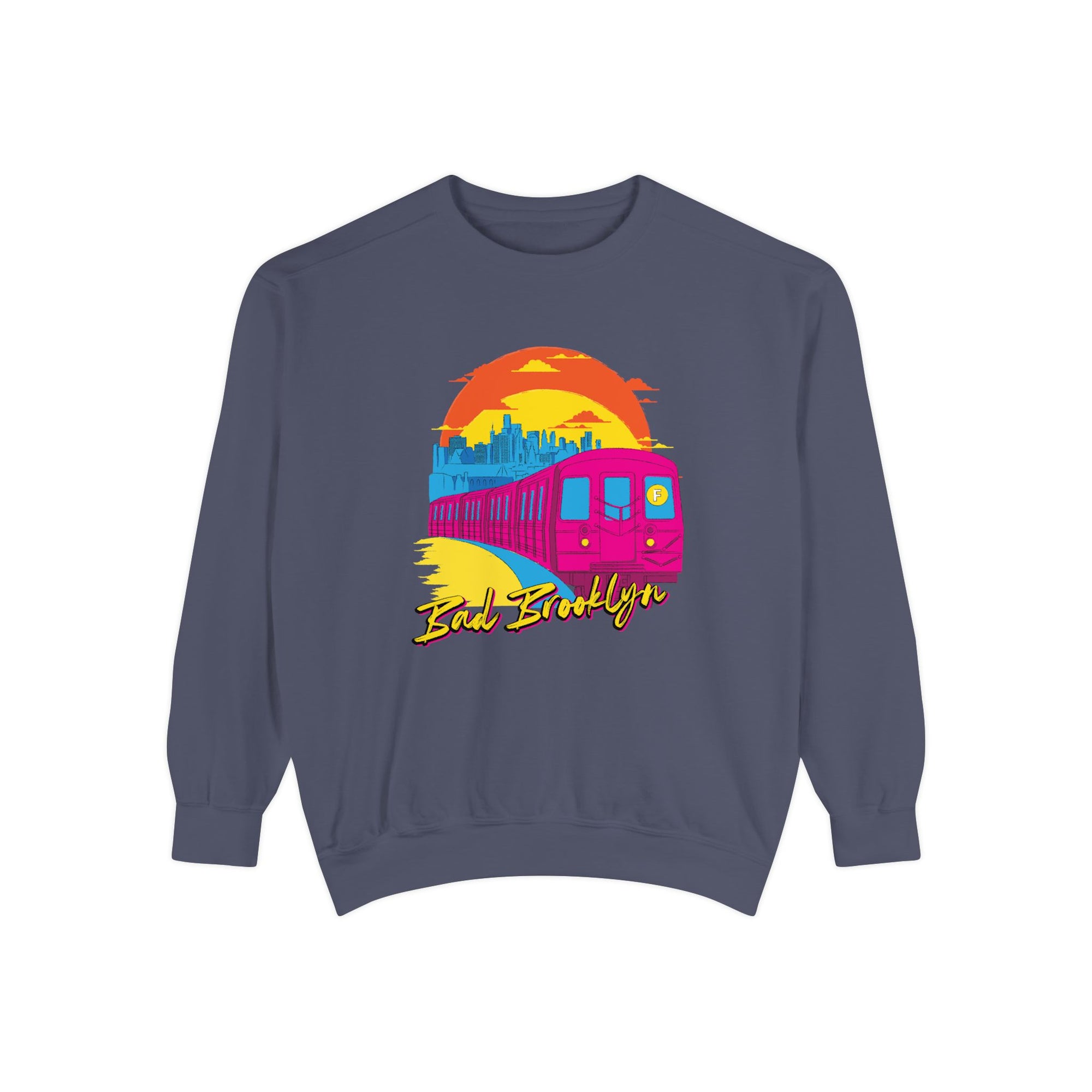 BadBrooklyn Sunset Subway Premium Sweatshirt